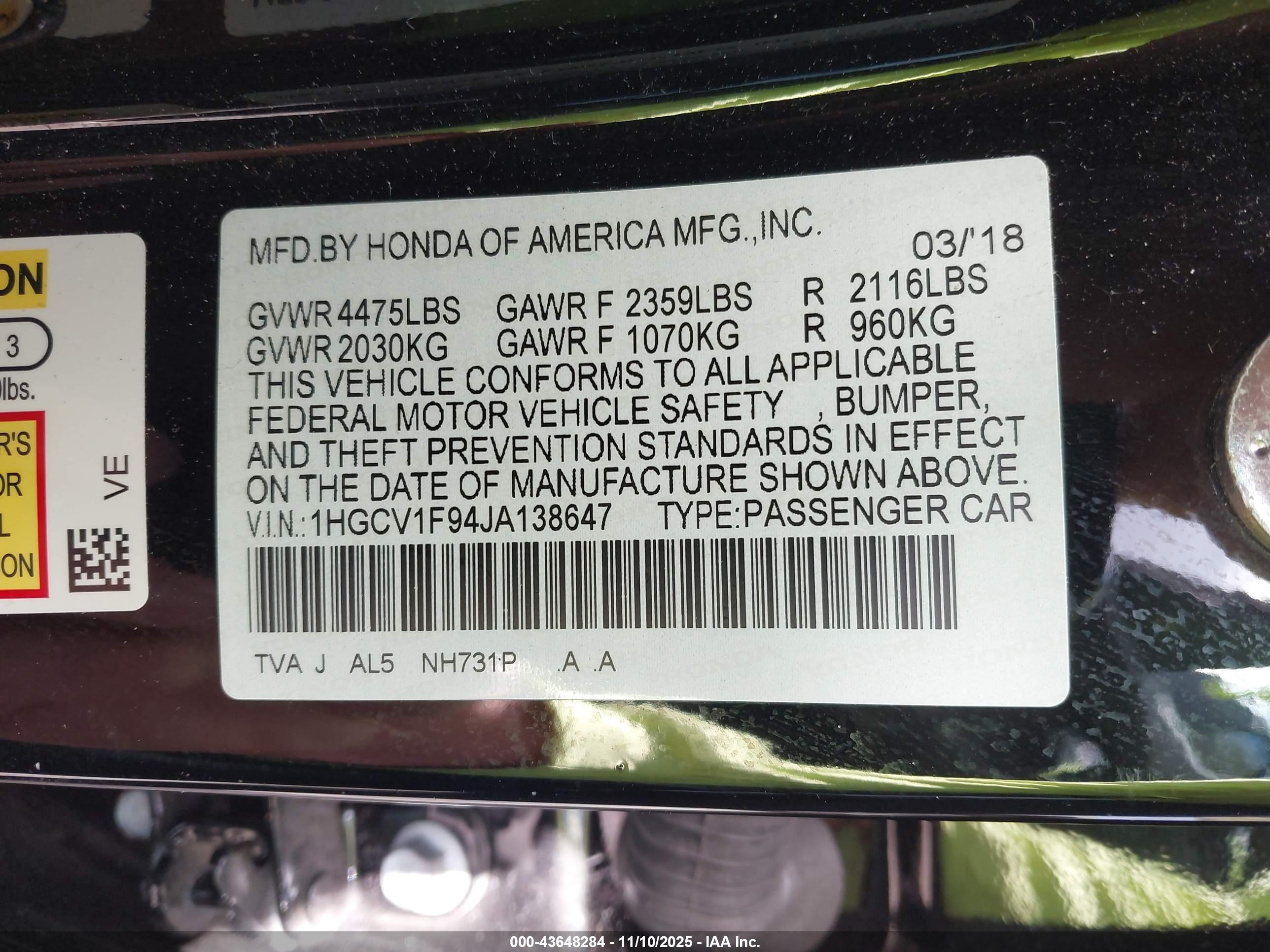 HONDA ACCORD image 9