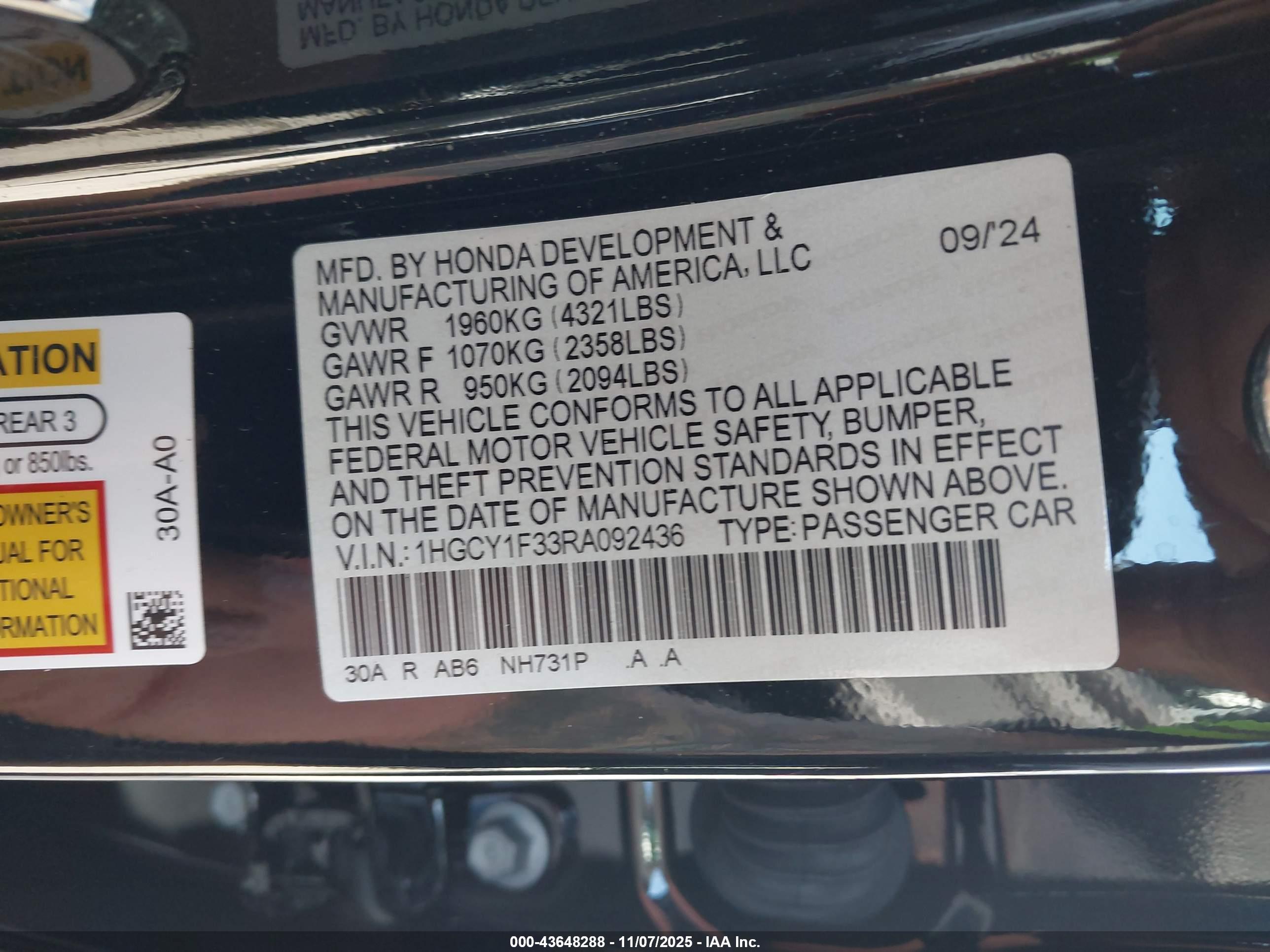 HONDA ACCORD image 9