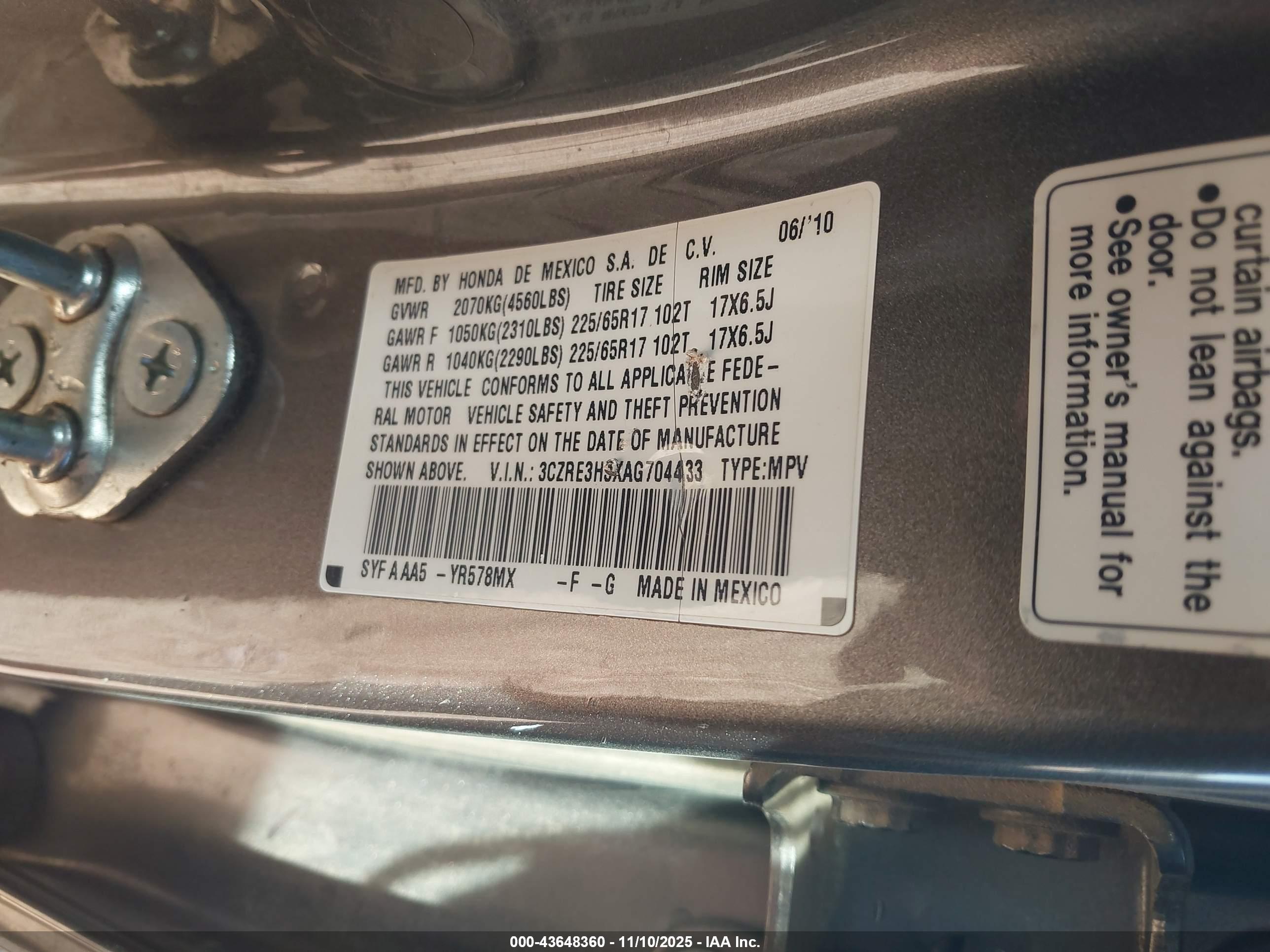 HONDA CR-V image 9