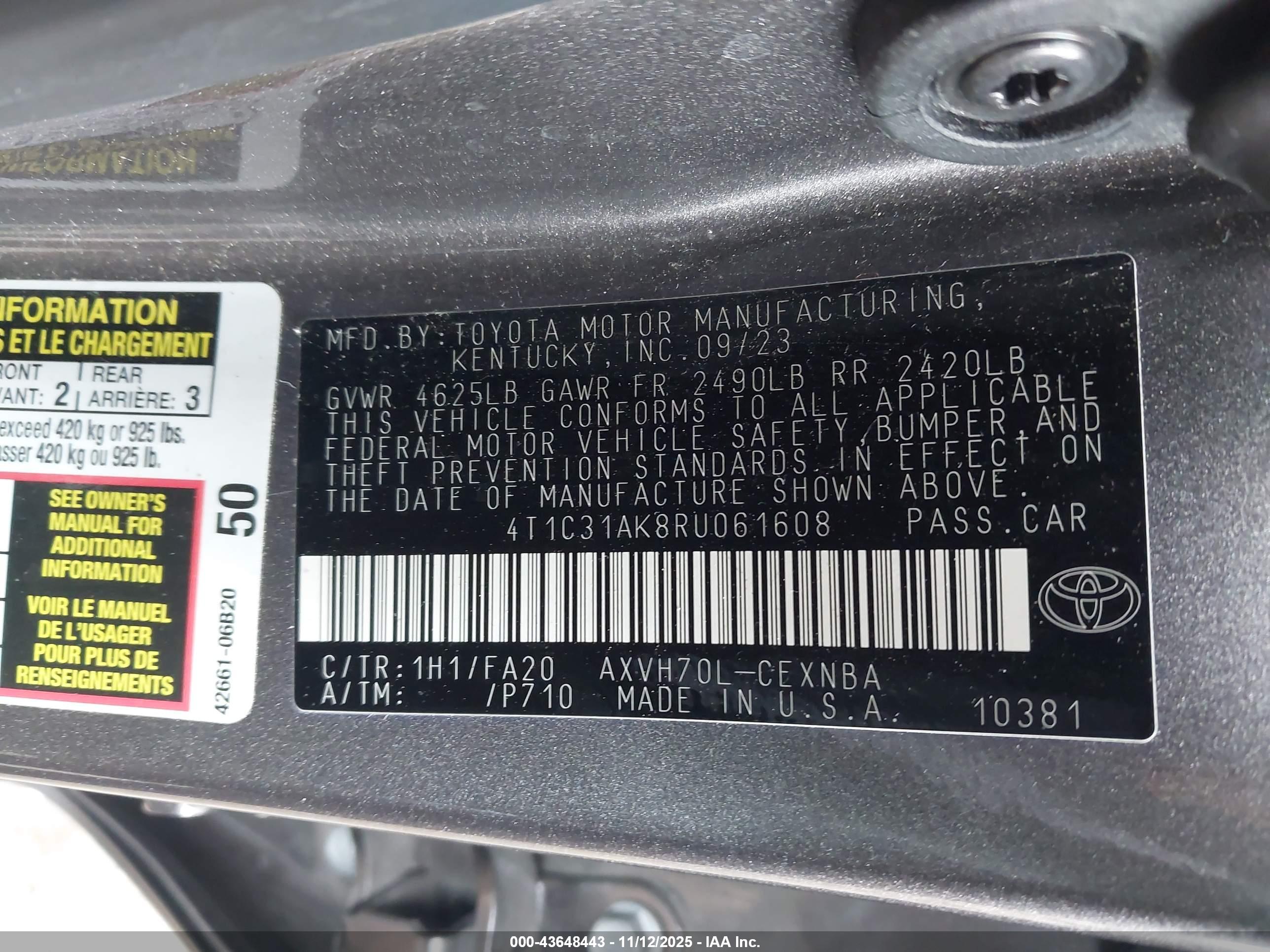 TOYOTA CAMRY image 9