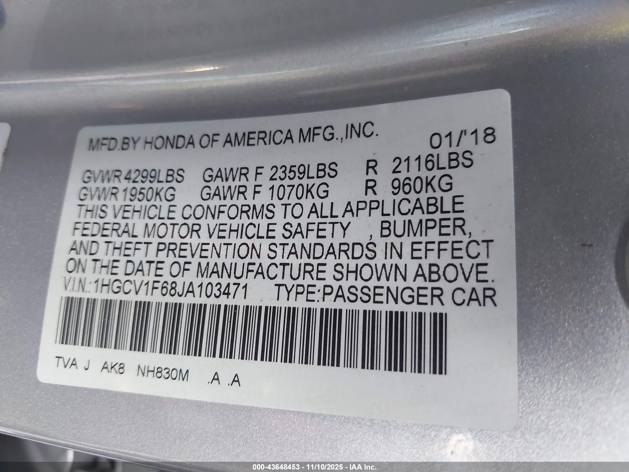 HONDA ACCORD image 9