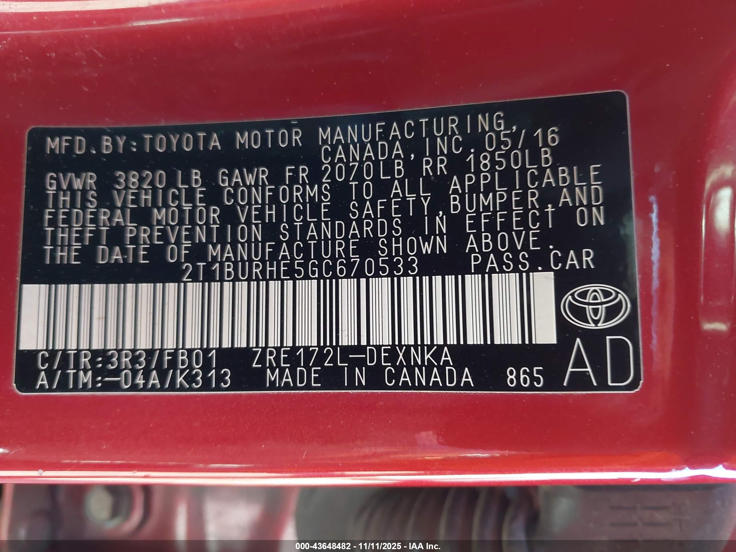 TOYOTA COROLLA image 9