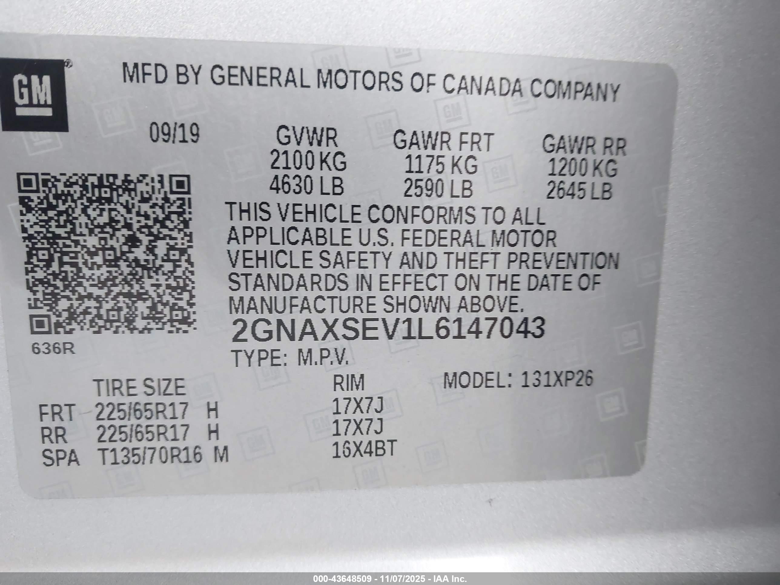 CHEVROLET EQUINOX image 9