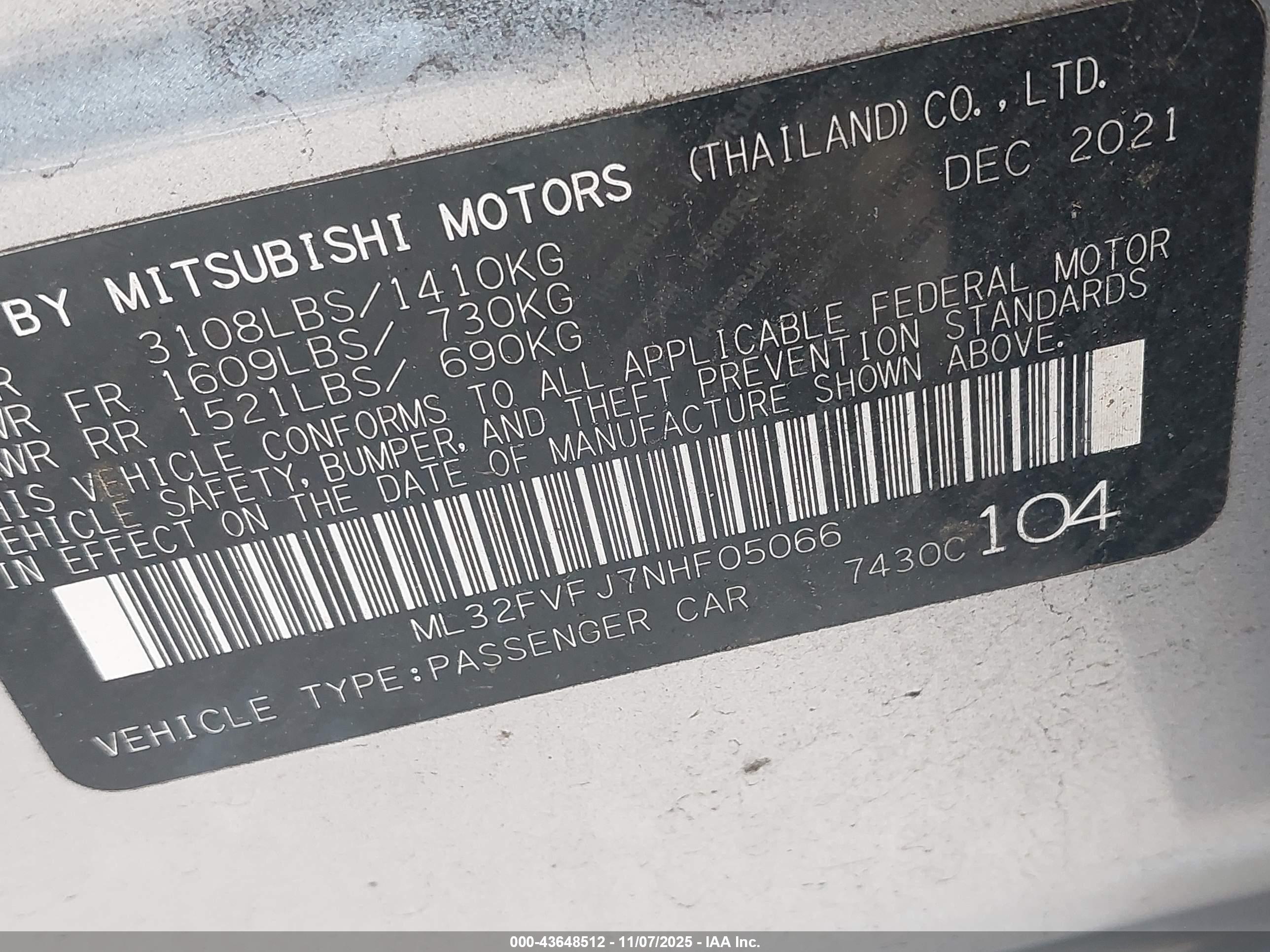 MITSUBISHI MIRAGE image 9