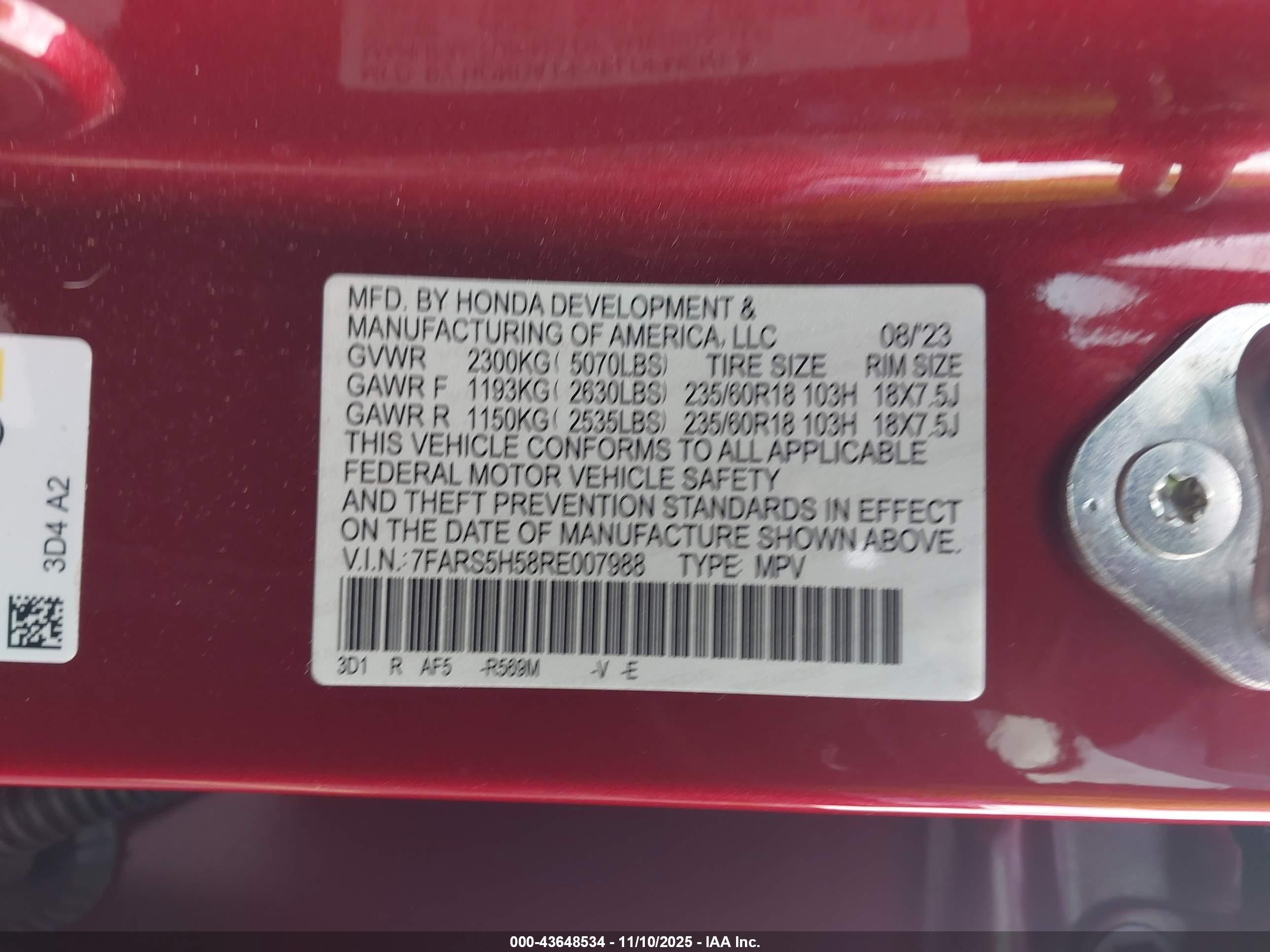 HONDA CR-V image 9