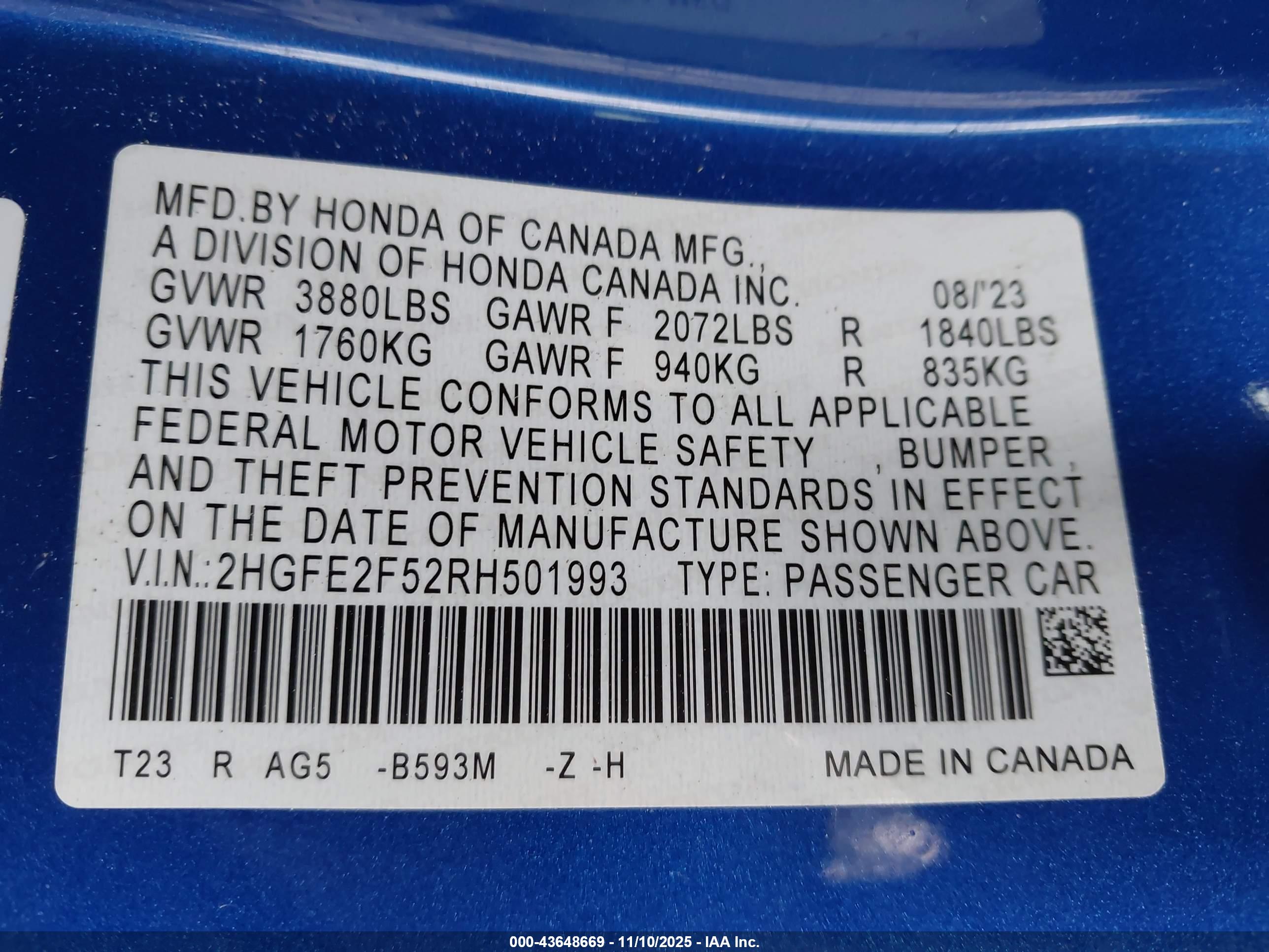 HONDA CIVIC image 9