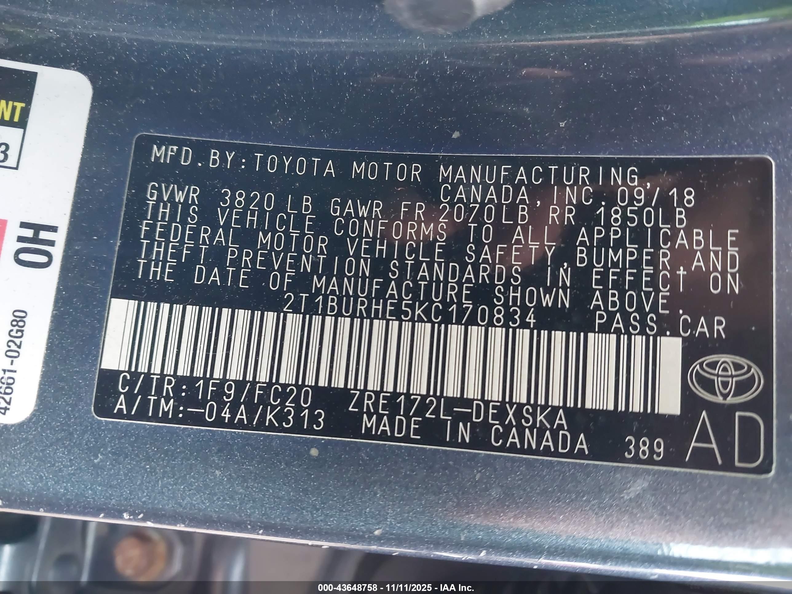TOYOTA COROLLA image 9