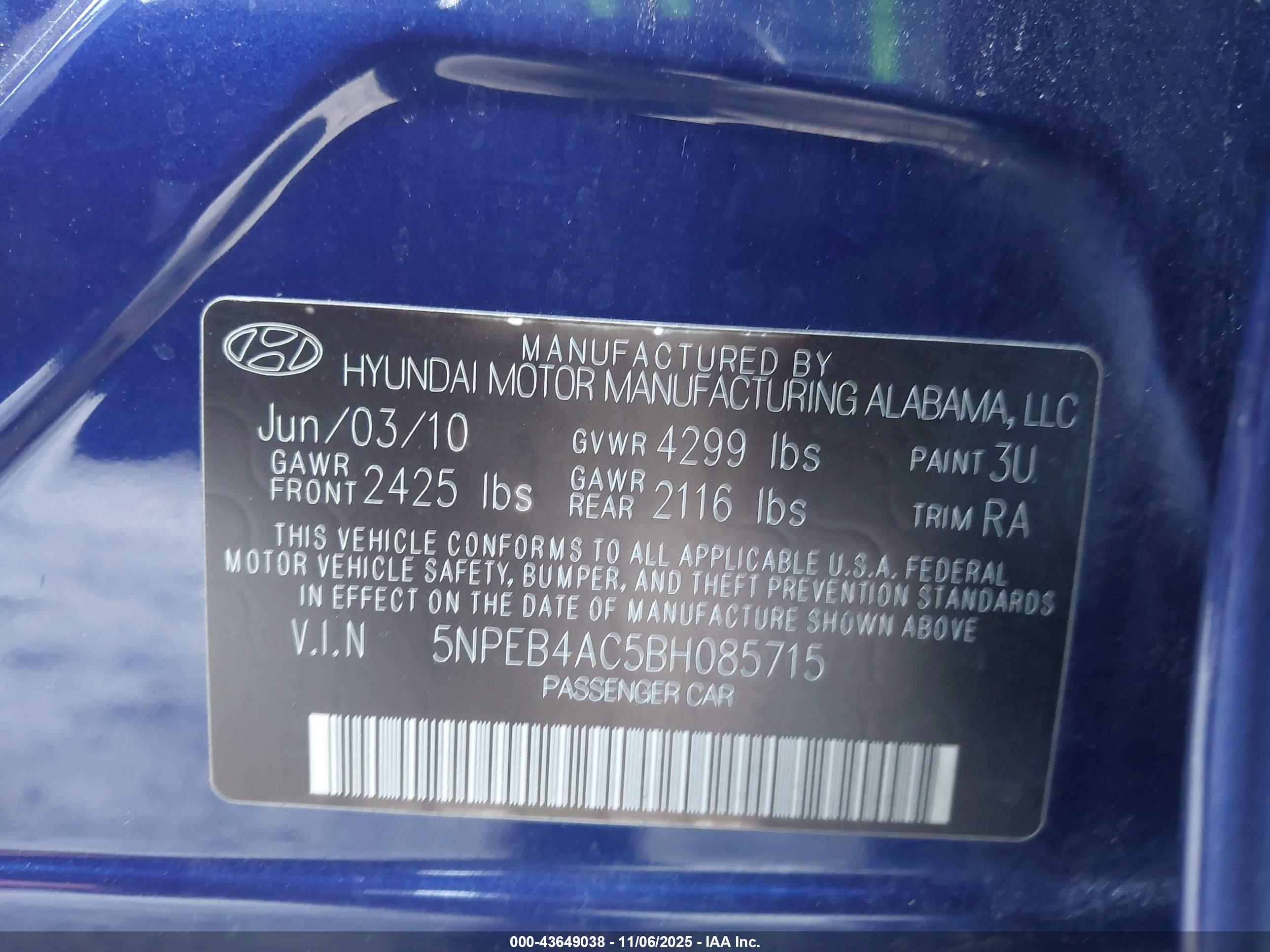 HYUNDAI SONATA image 9