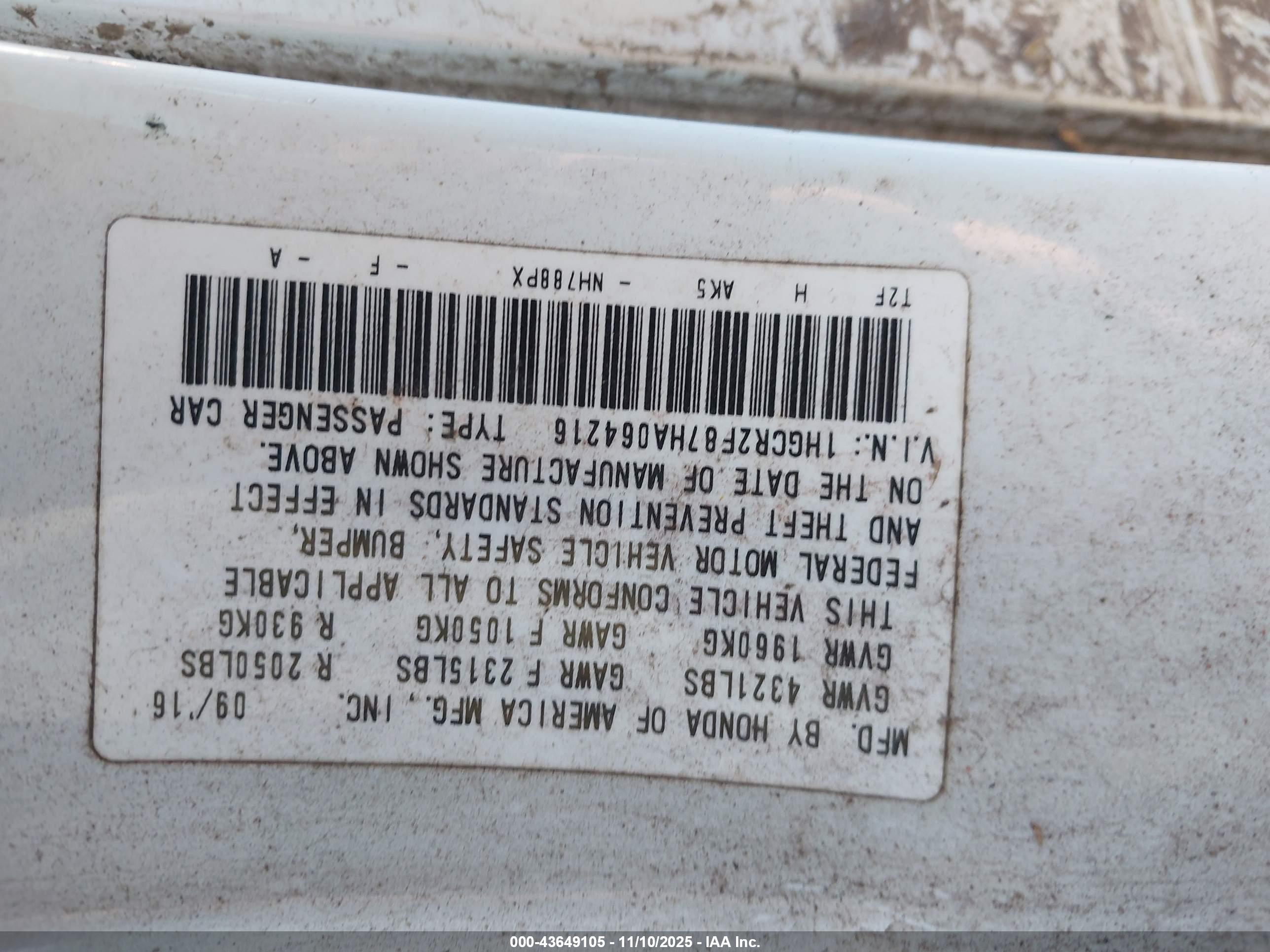 HONDA ACCORD image 9