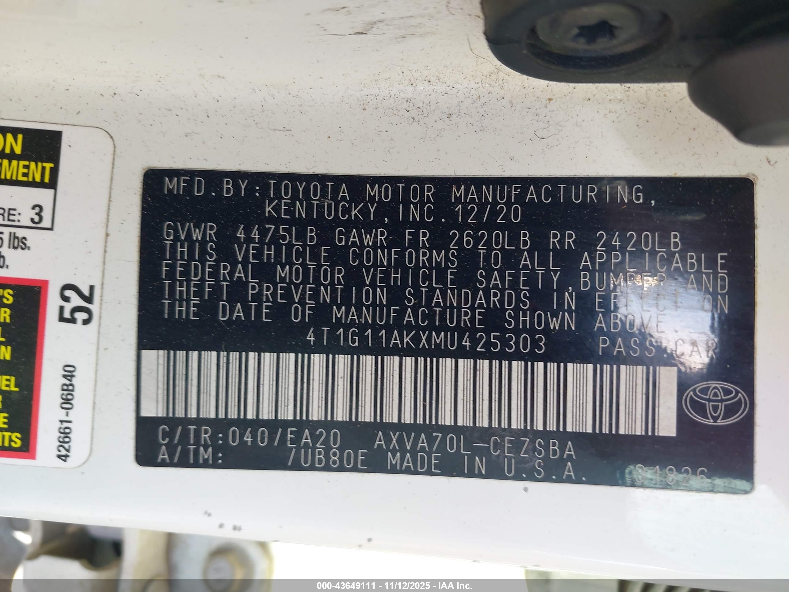 TOYOTA CAMRY image 9