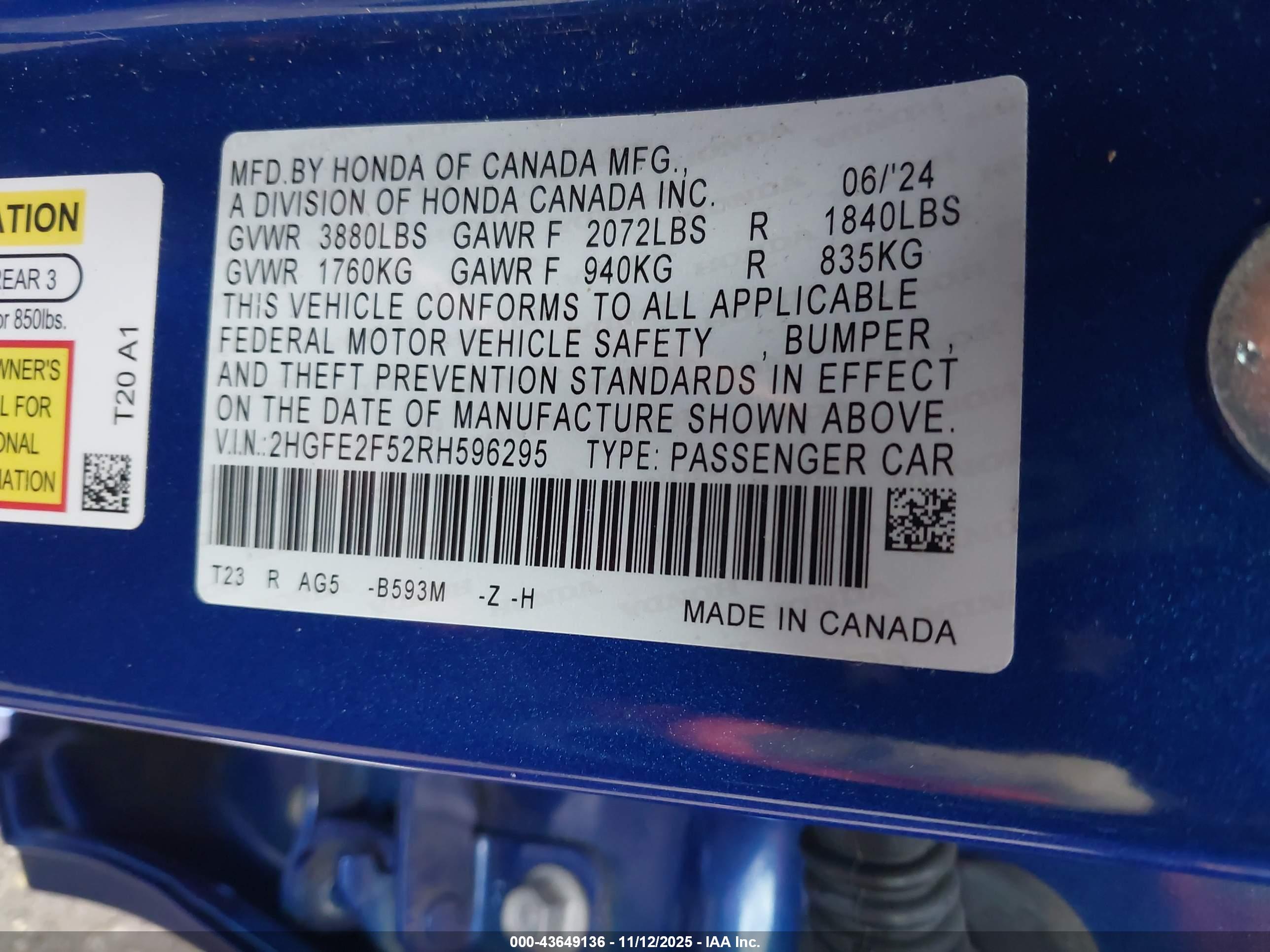 HONDA CIVIC image 9