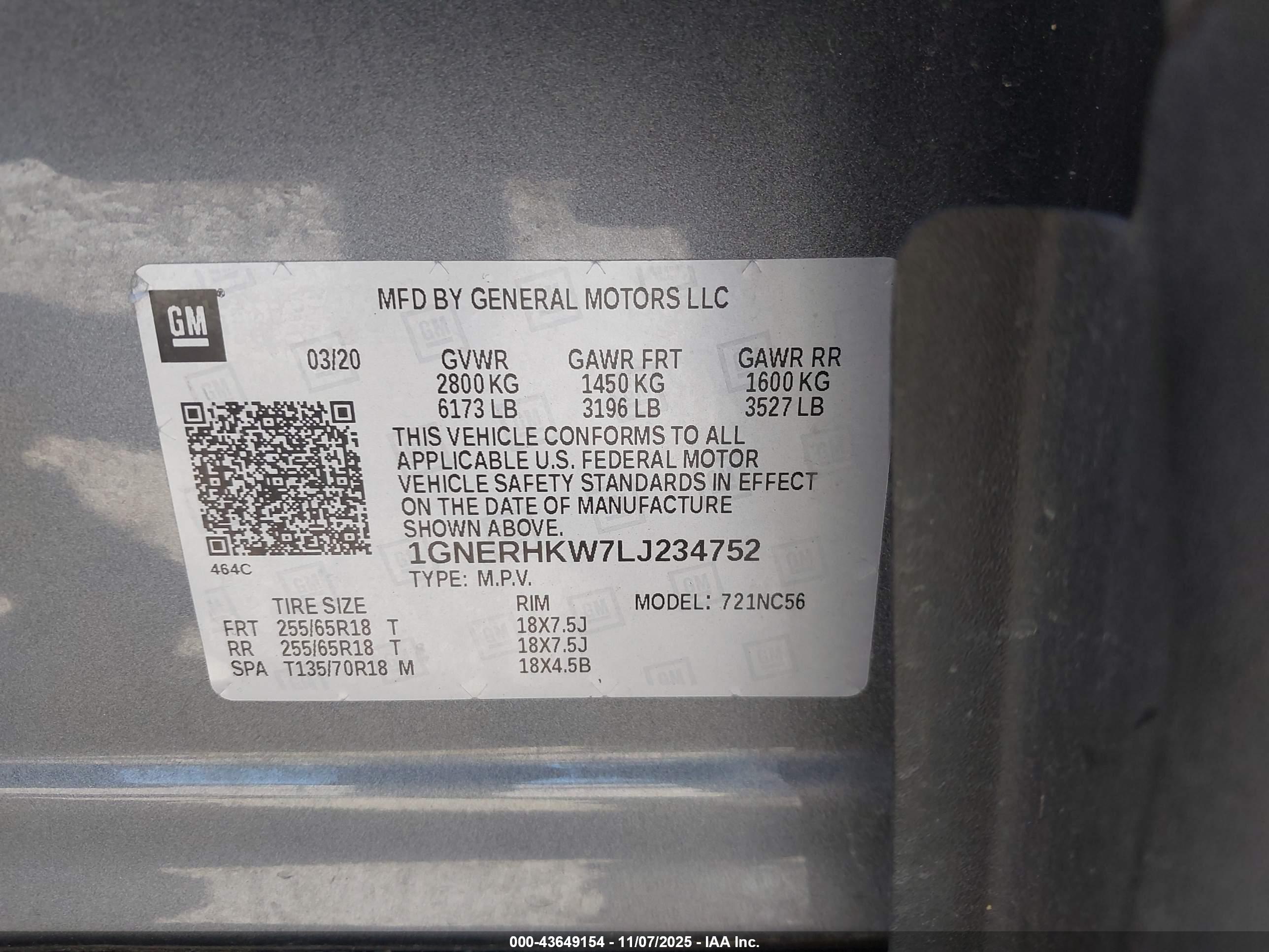 CHEVROLET TRAVERSE image 9