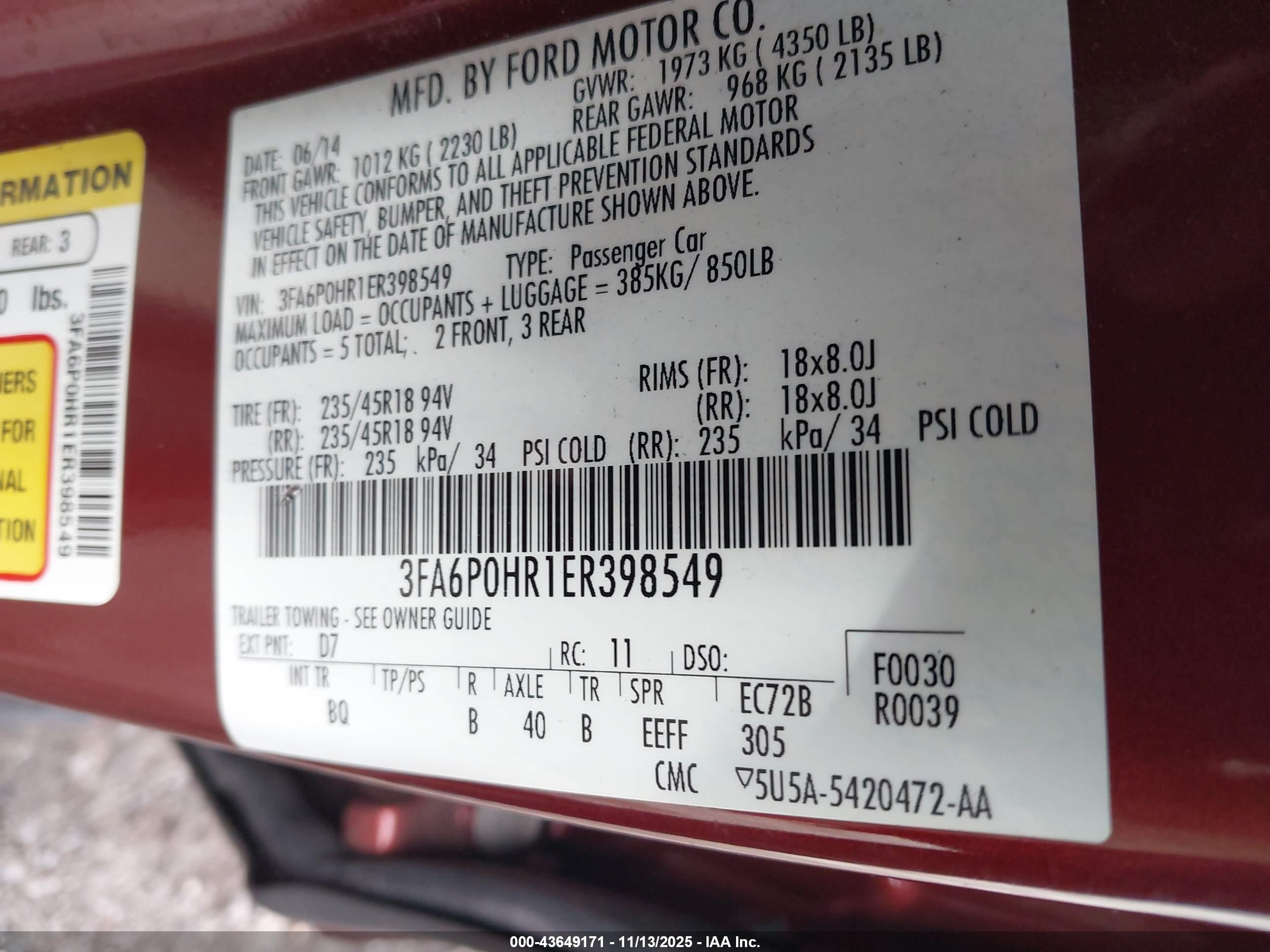 FORD FUSION image 9