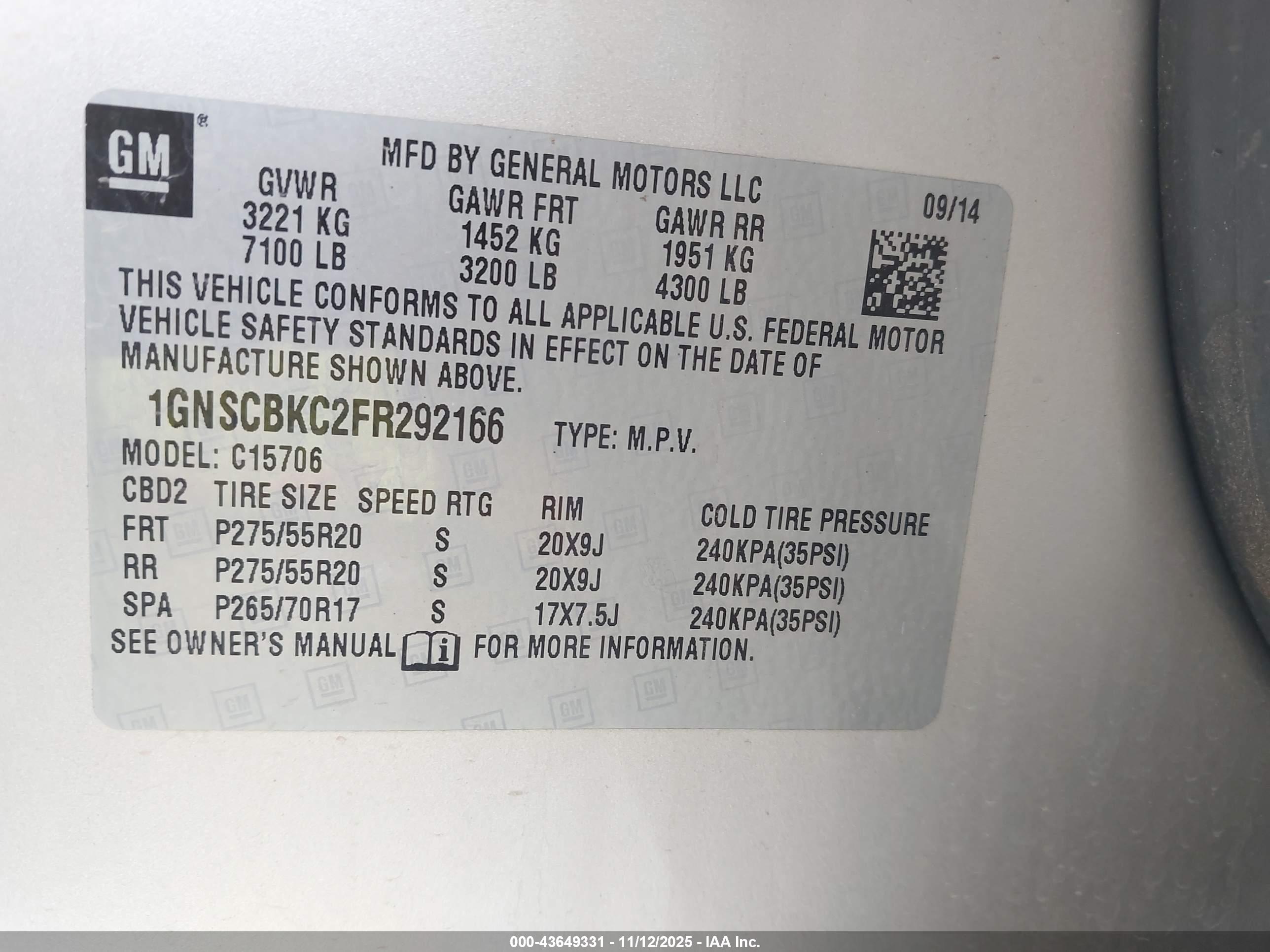 CHEVROLET TAHOE image 9
