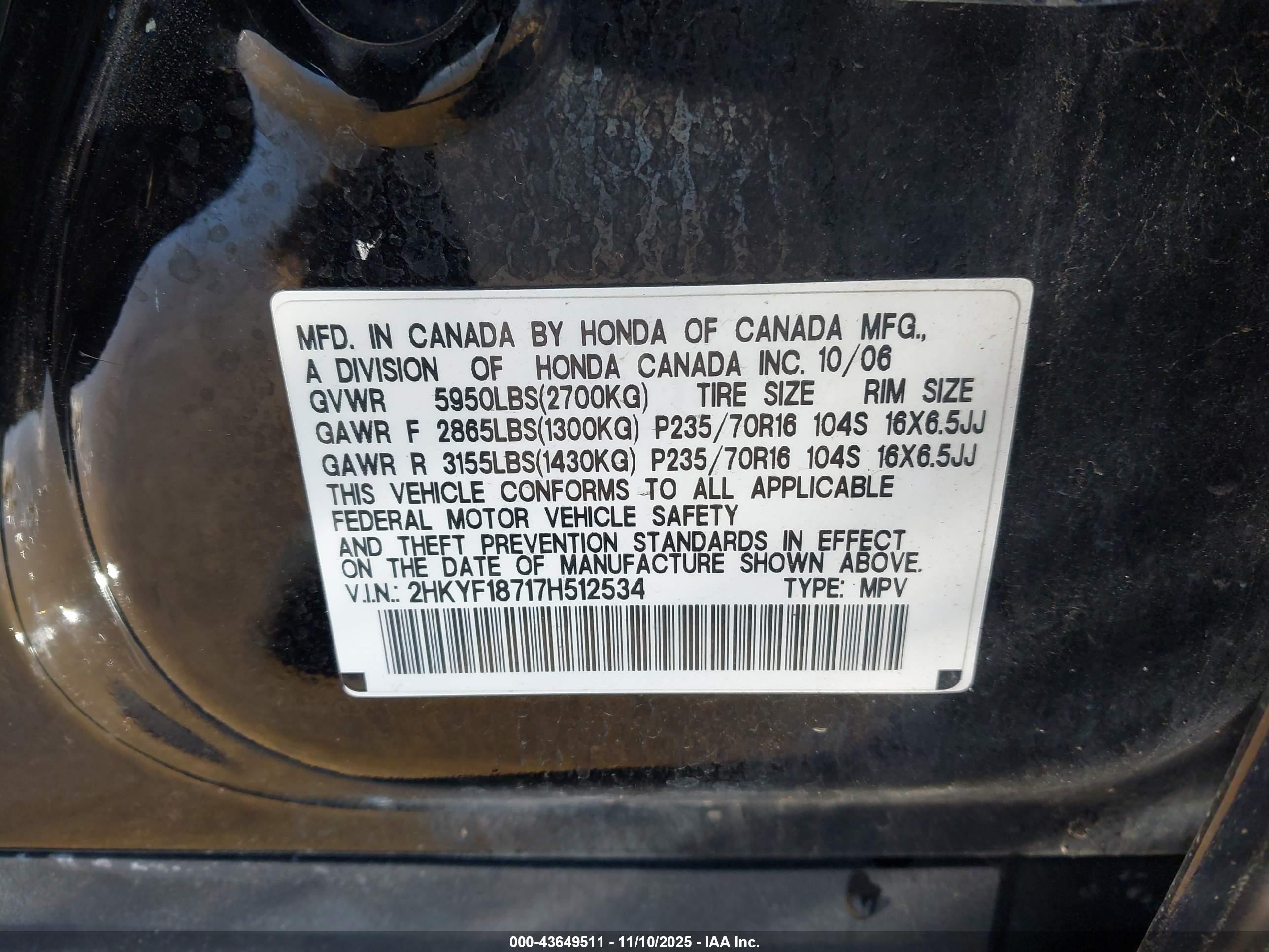 HONDA PILOT image 9