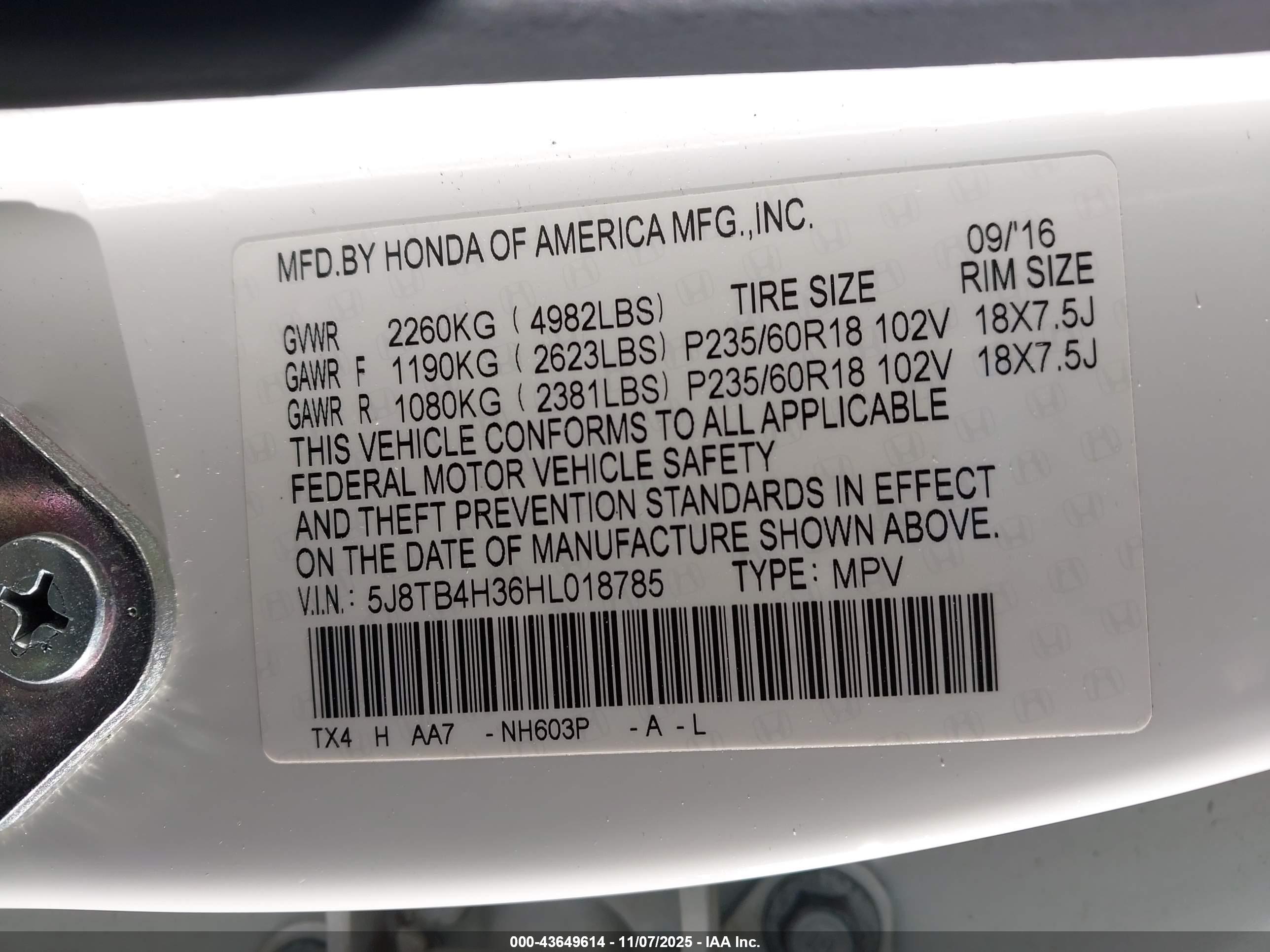 ACURA RDX image 9