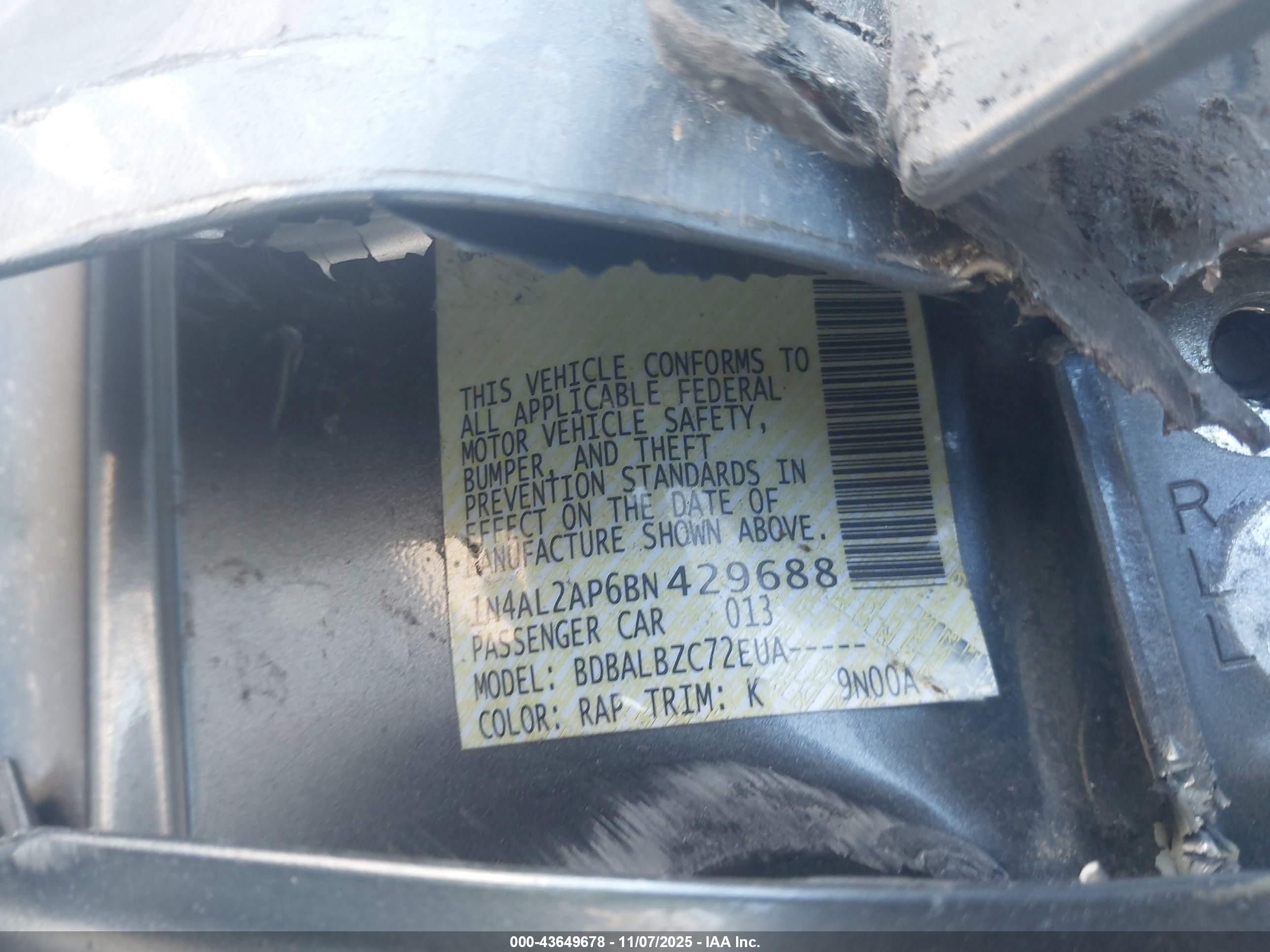 NISSAN ALTIMA image 9