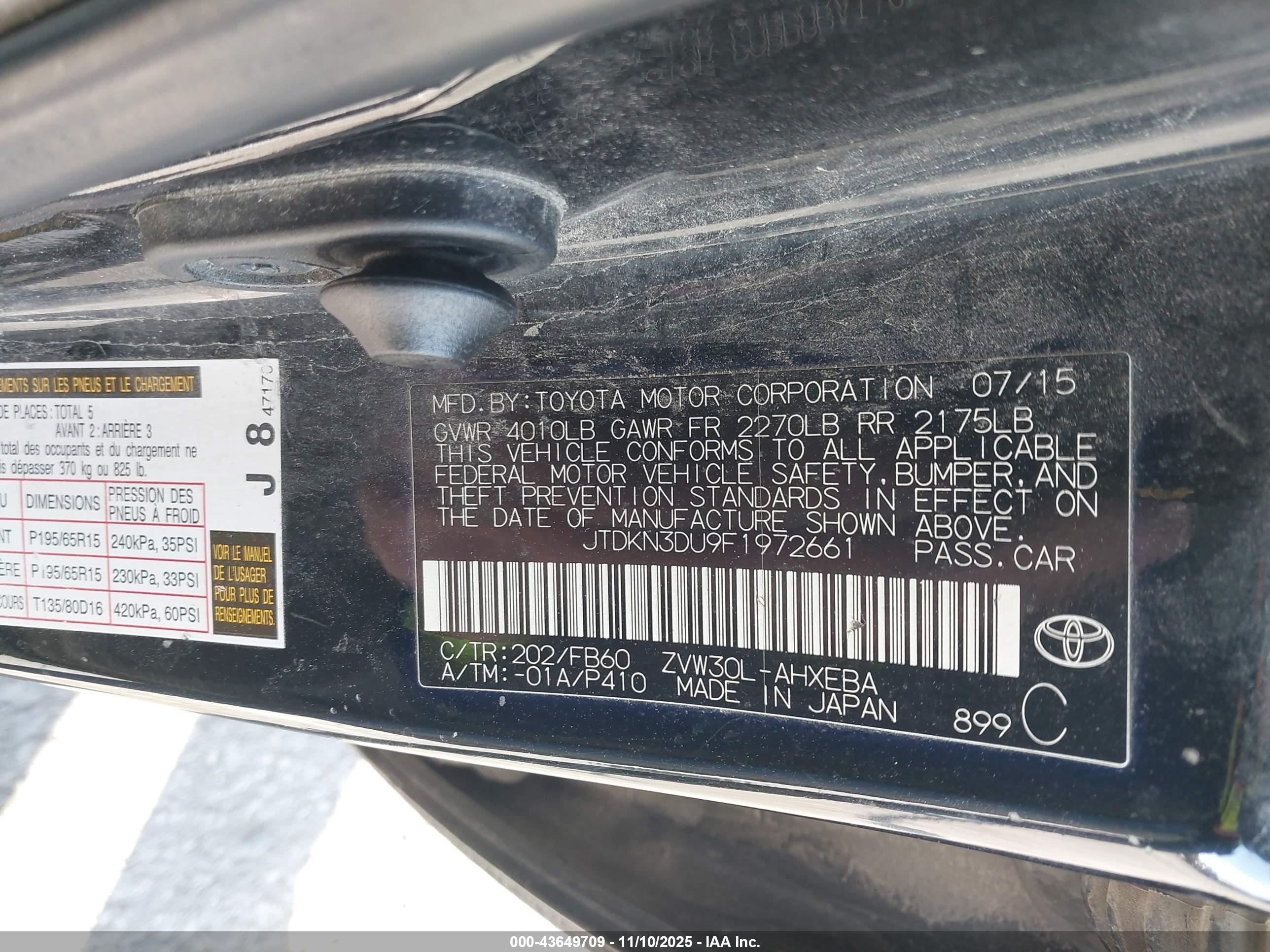 TOYOTA PRIUS image 9