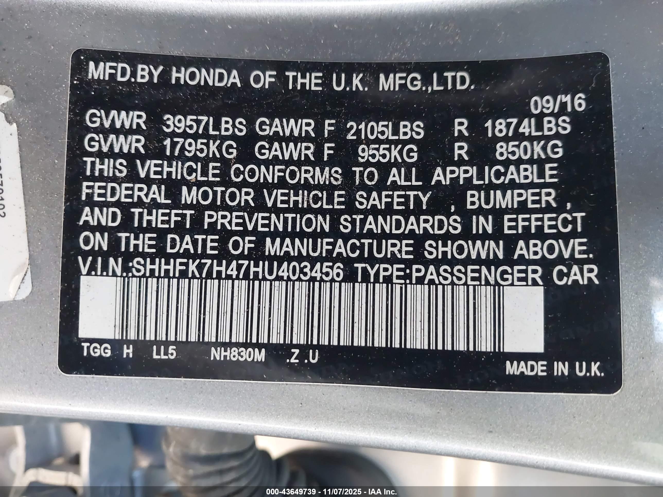 HONDA CIVIC image 9