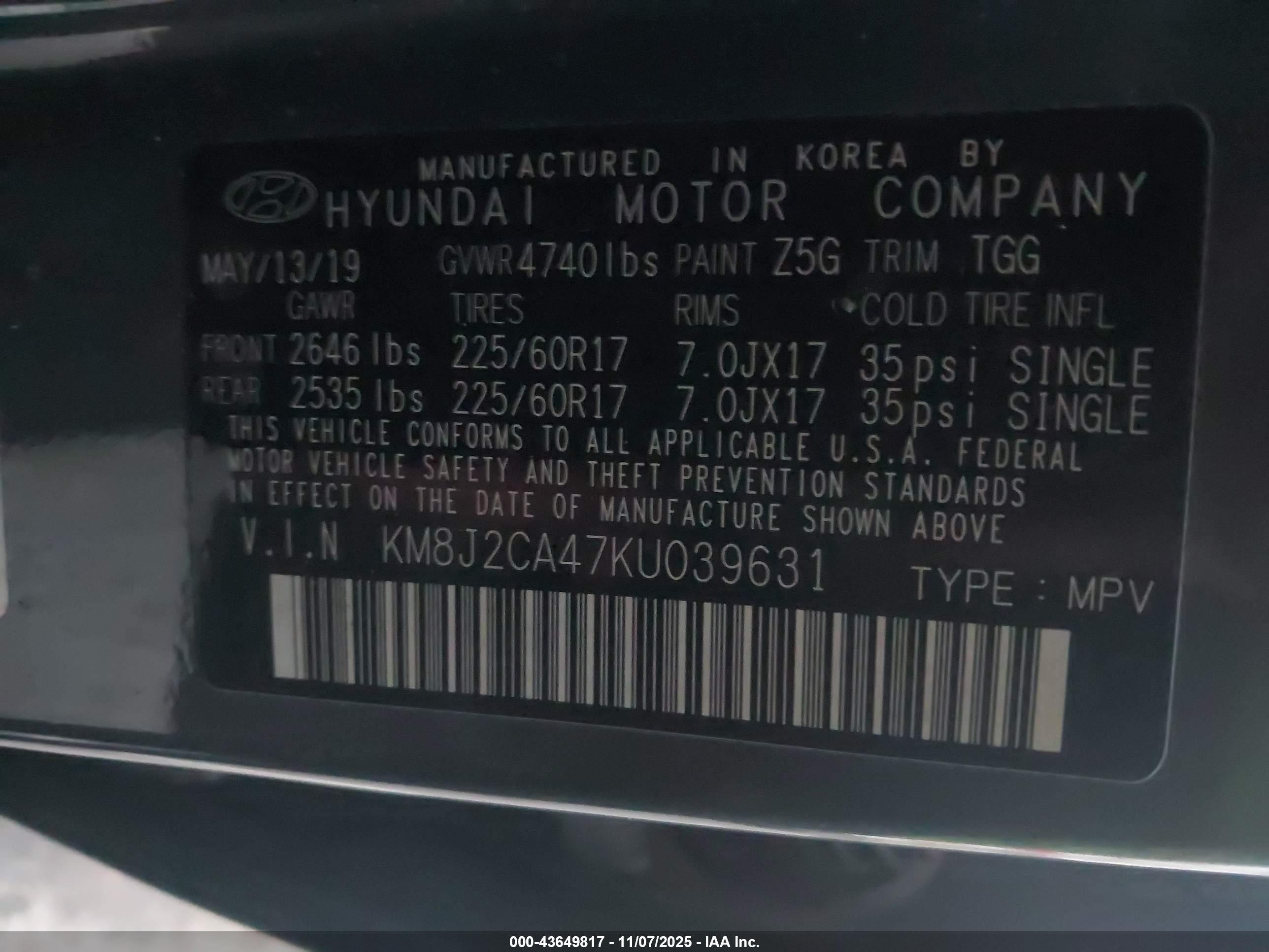 HYUNDAI TUCSON image 9