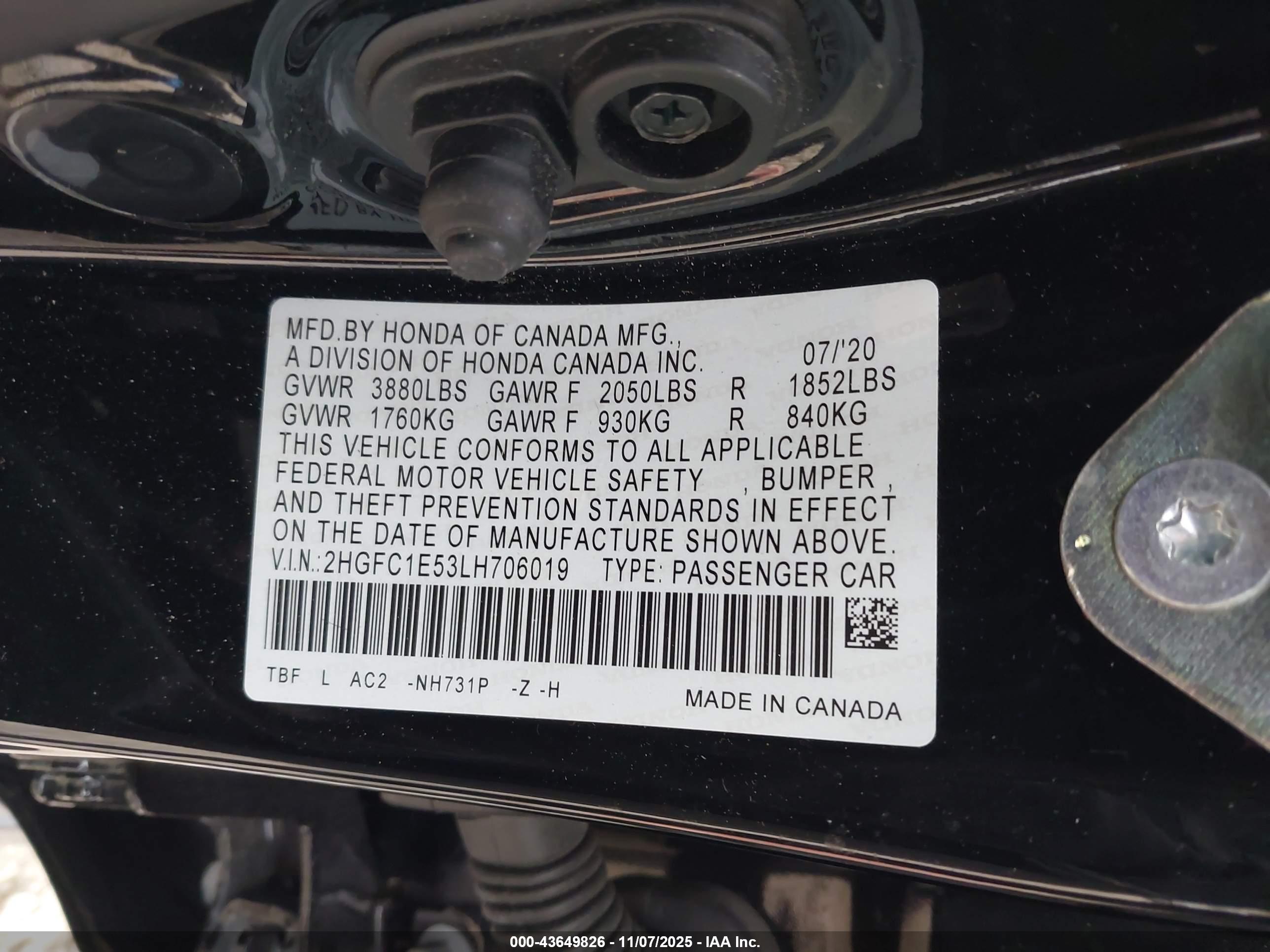 HONDA CIVIC image 9