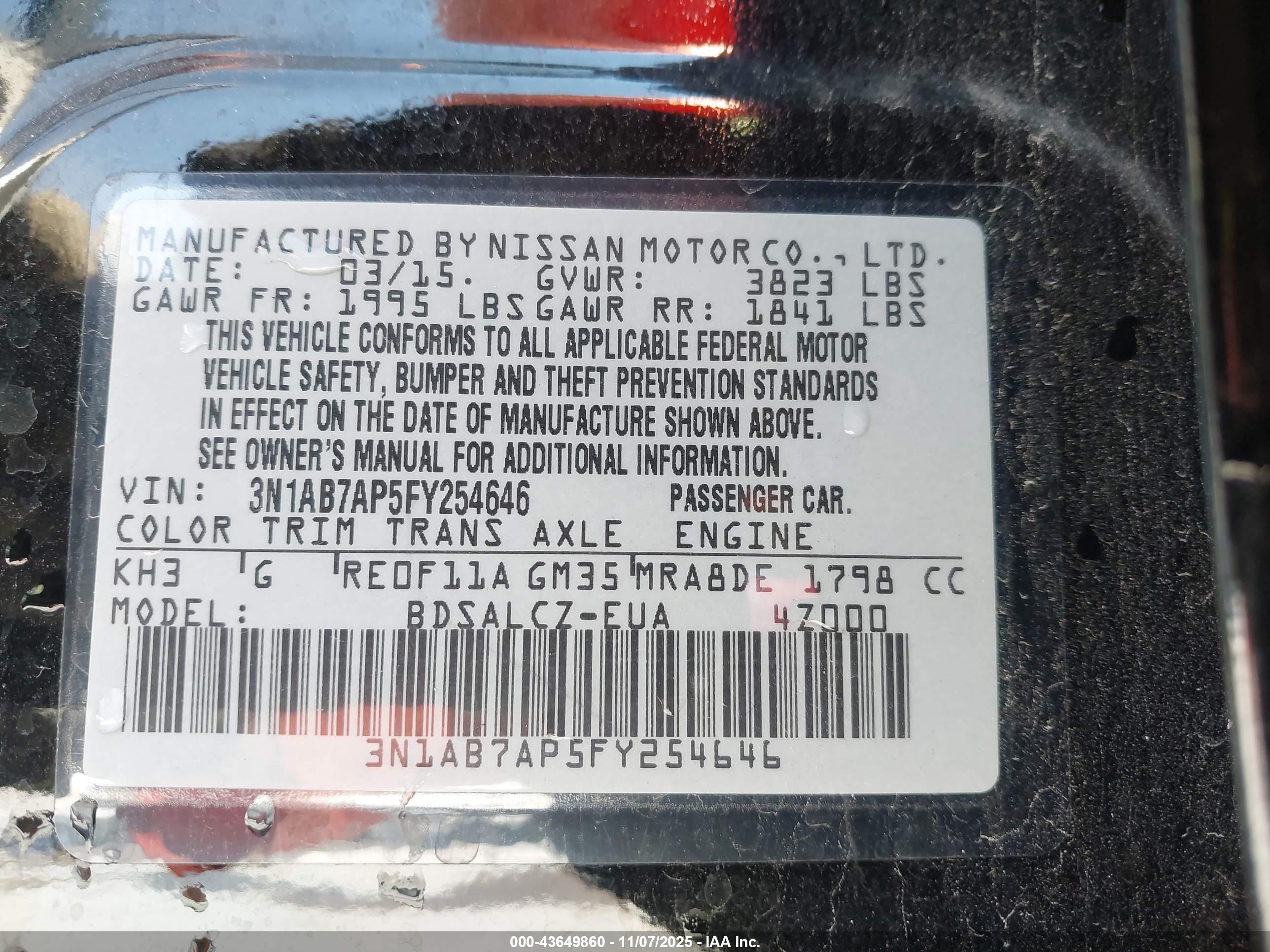 NISSAN SENTRA image 9