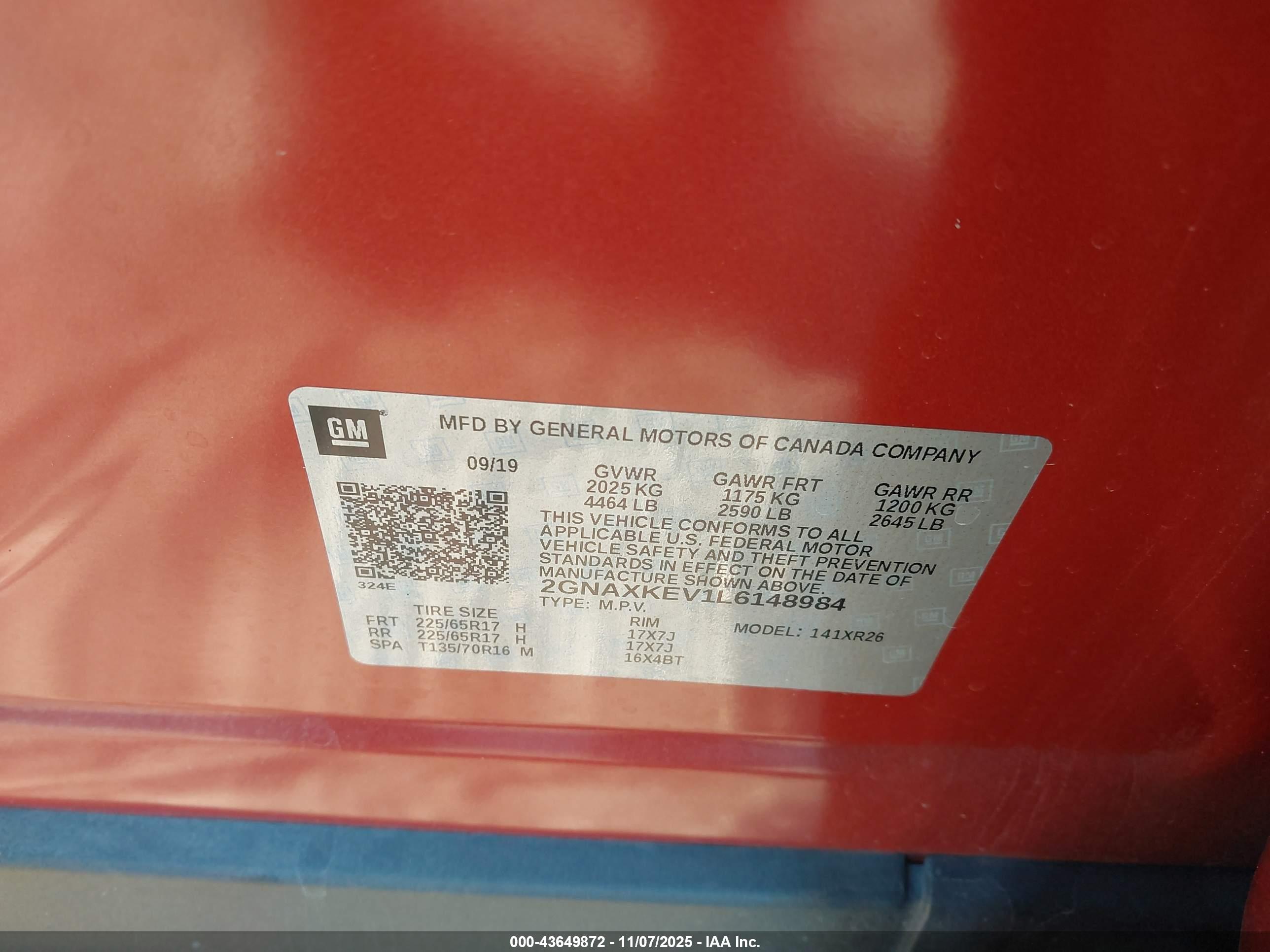 CHEVROLET EQUINOX image 9
