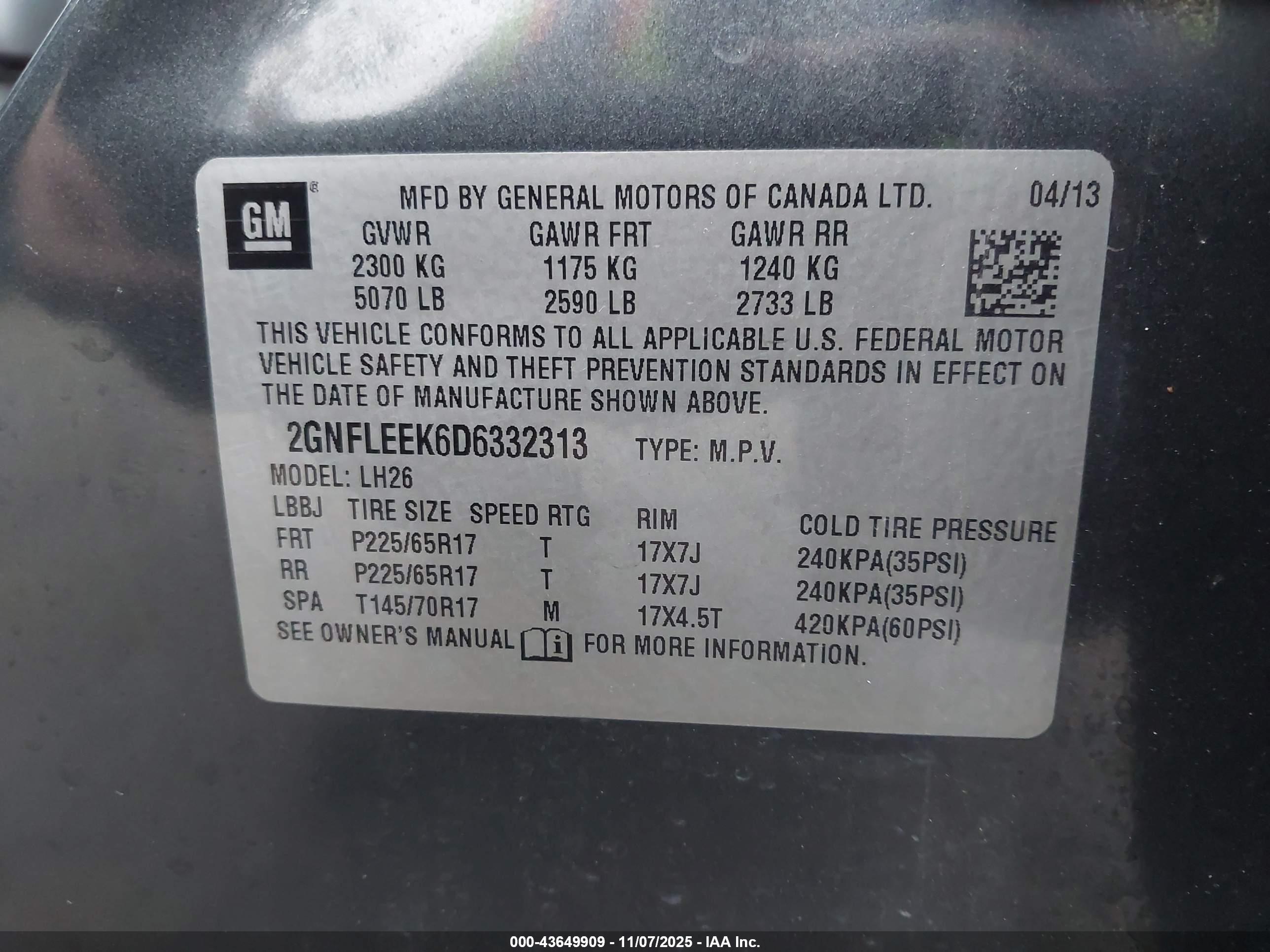 CHEVROLET EQUINOX image 9