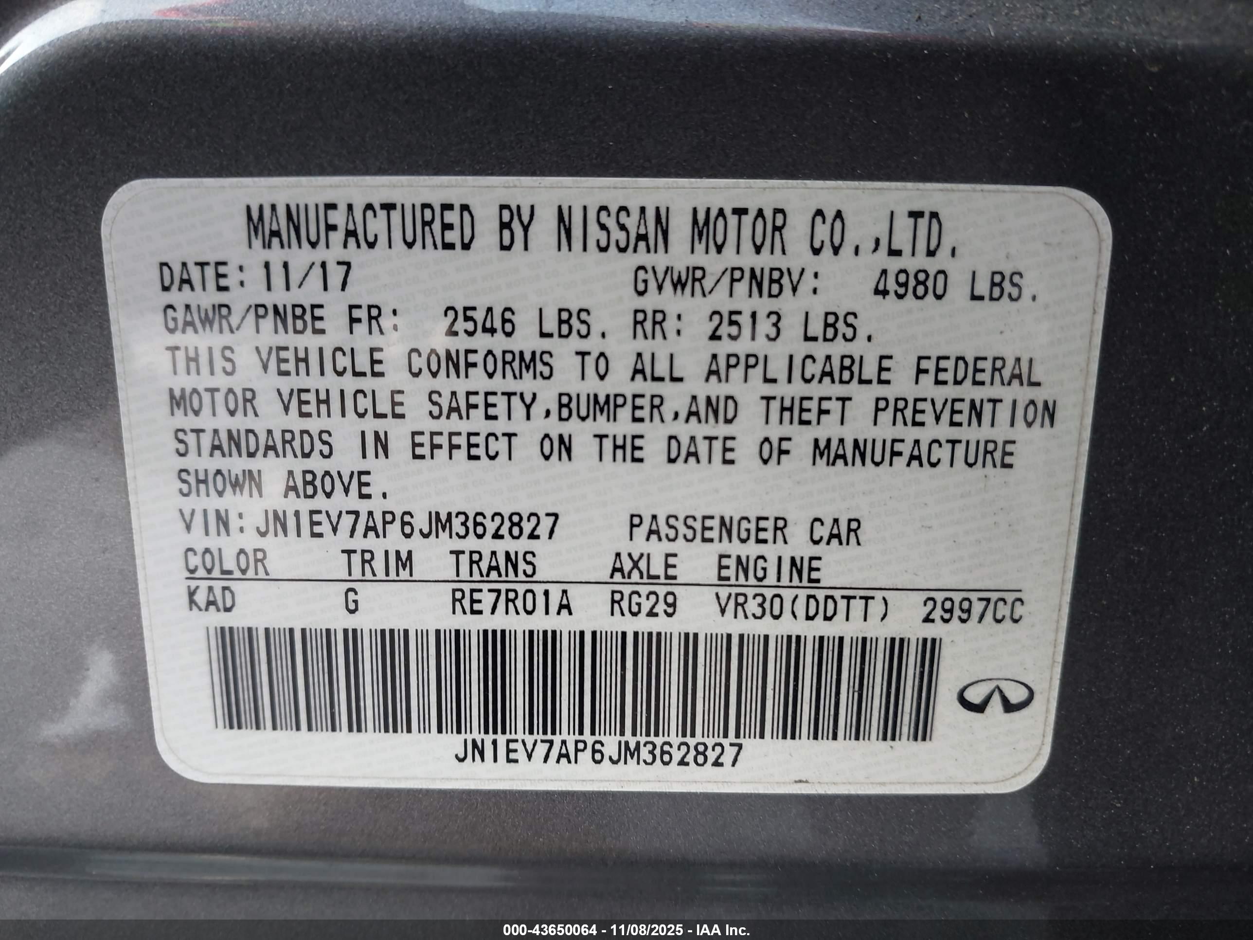 INFINITI Q50 image 9