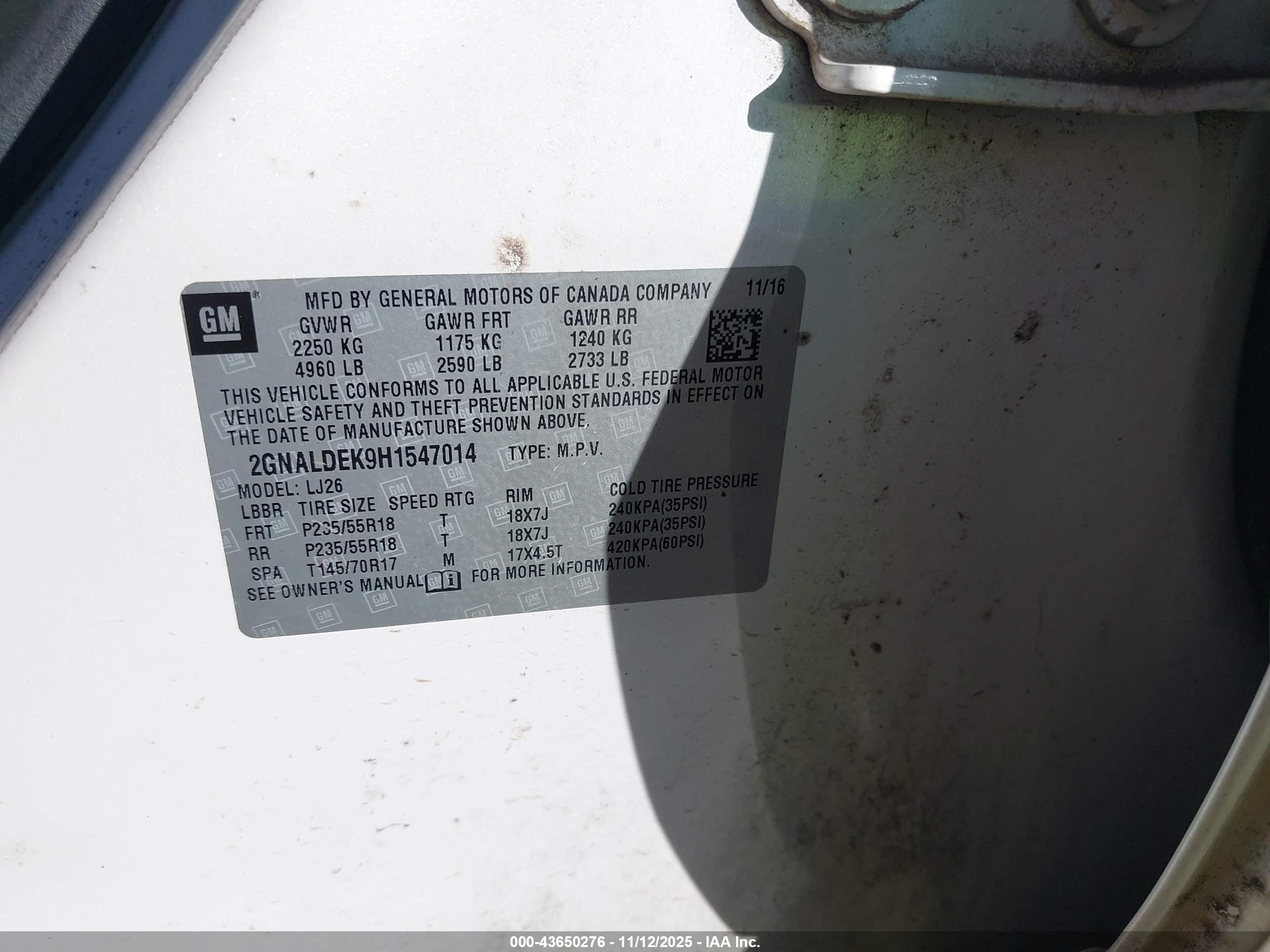CHEVROLET EQUINOX image 9