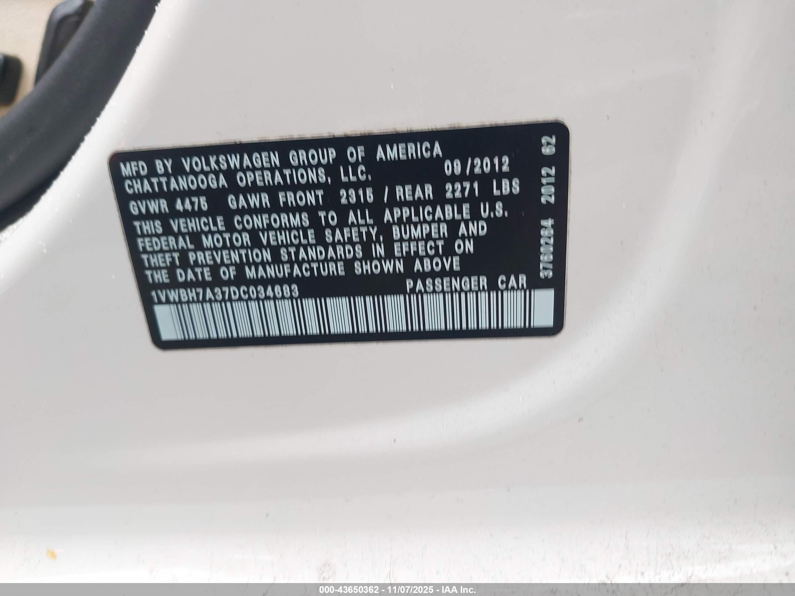 VOLKSWAGEN PASSAT image 9
