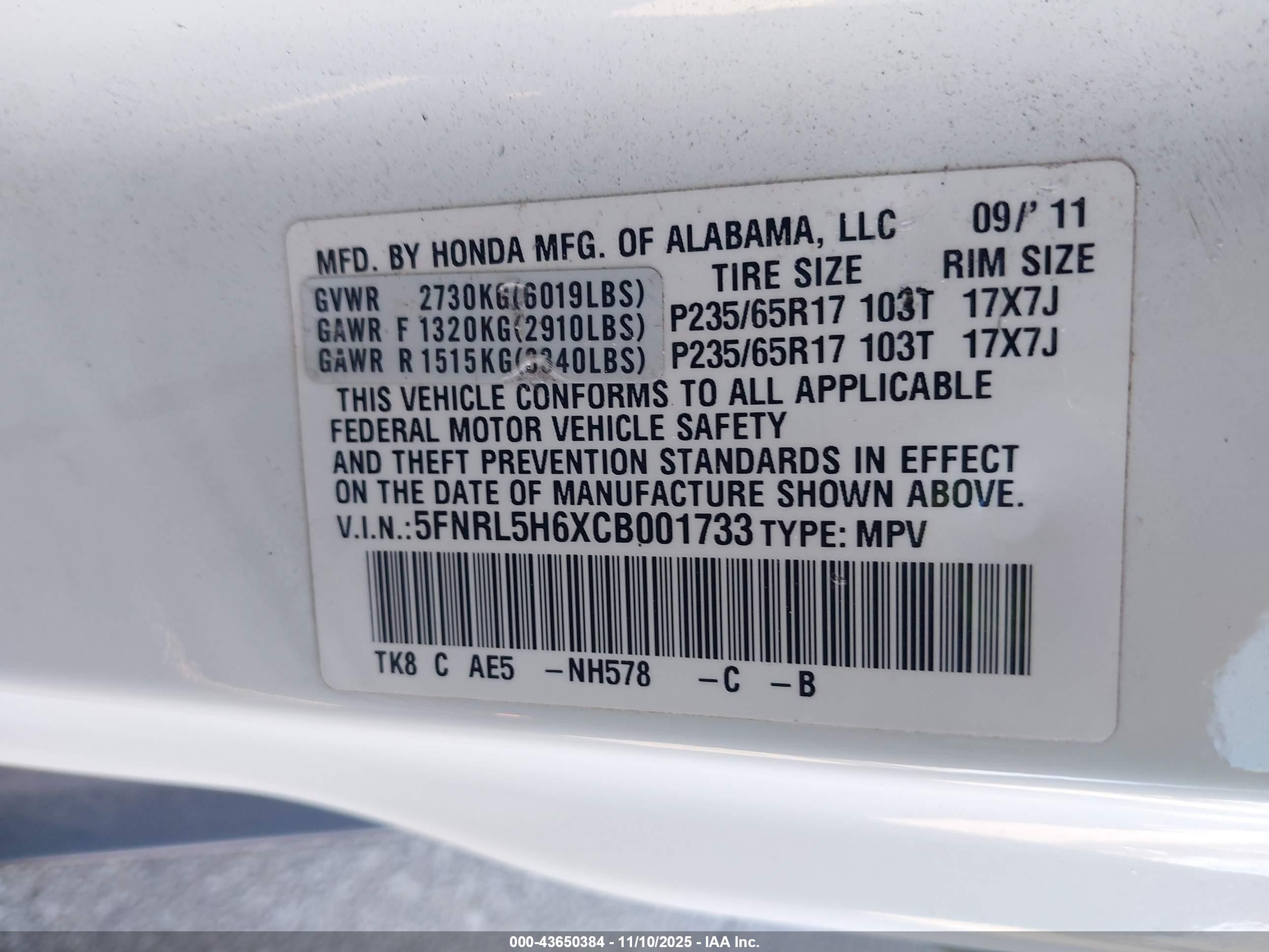 HONDA ODYSSEY image 9