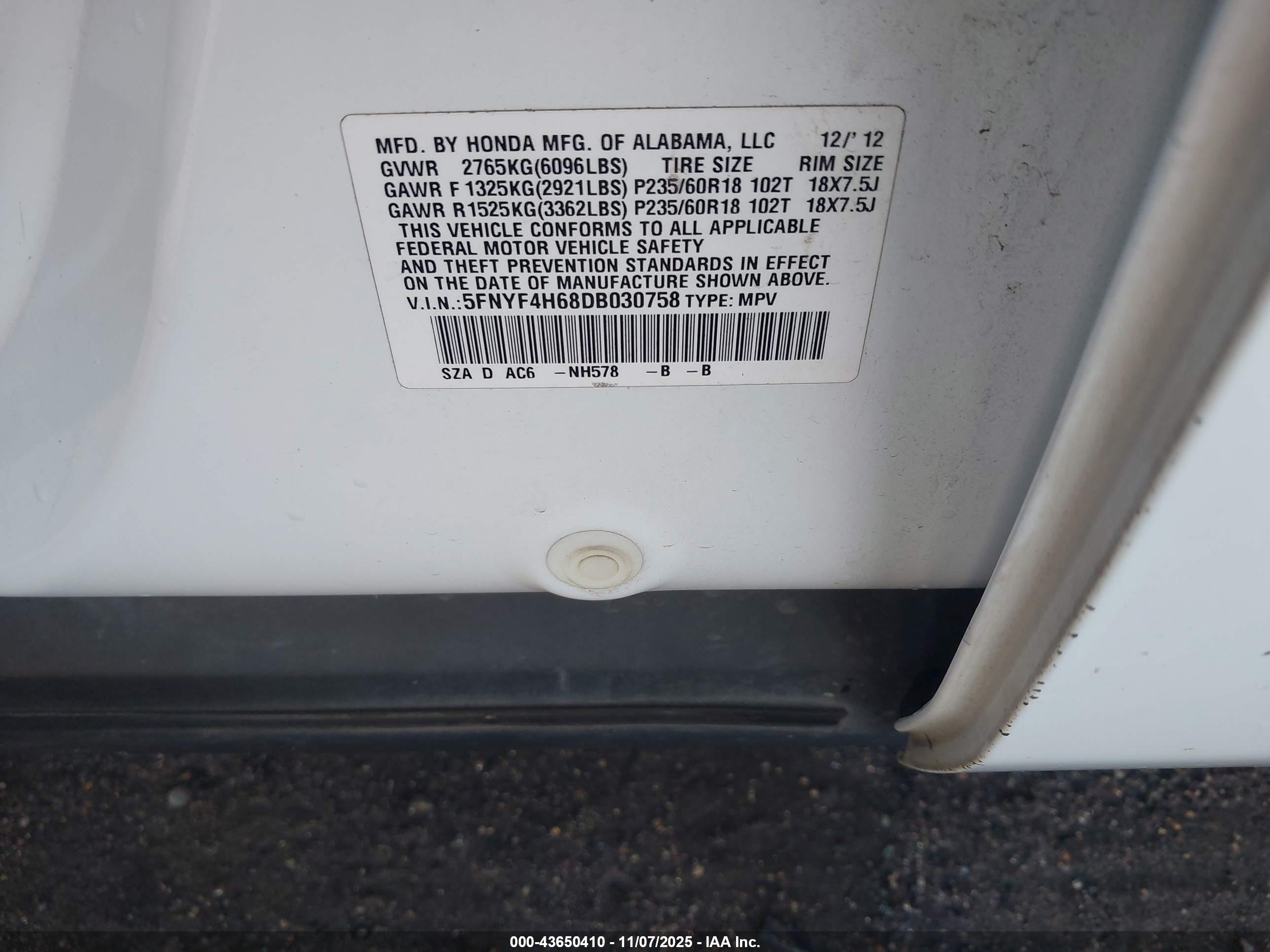 HONDA PILOT image 9