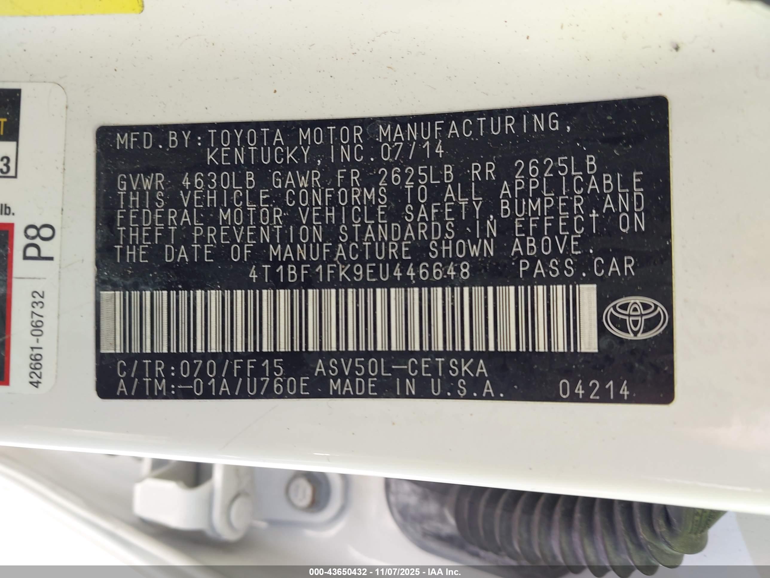 TOYOTA CAMRY image 9