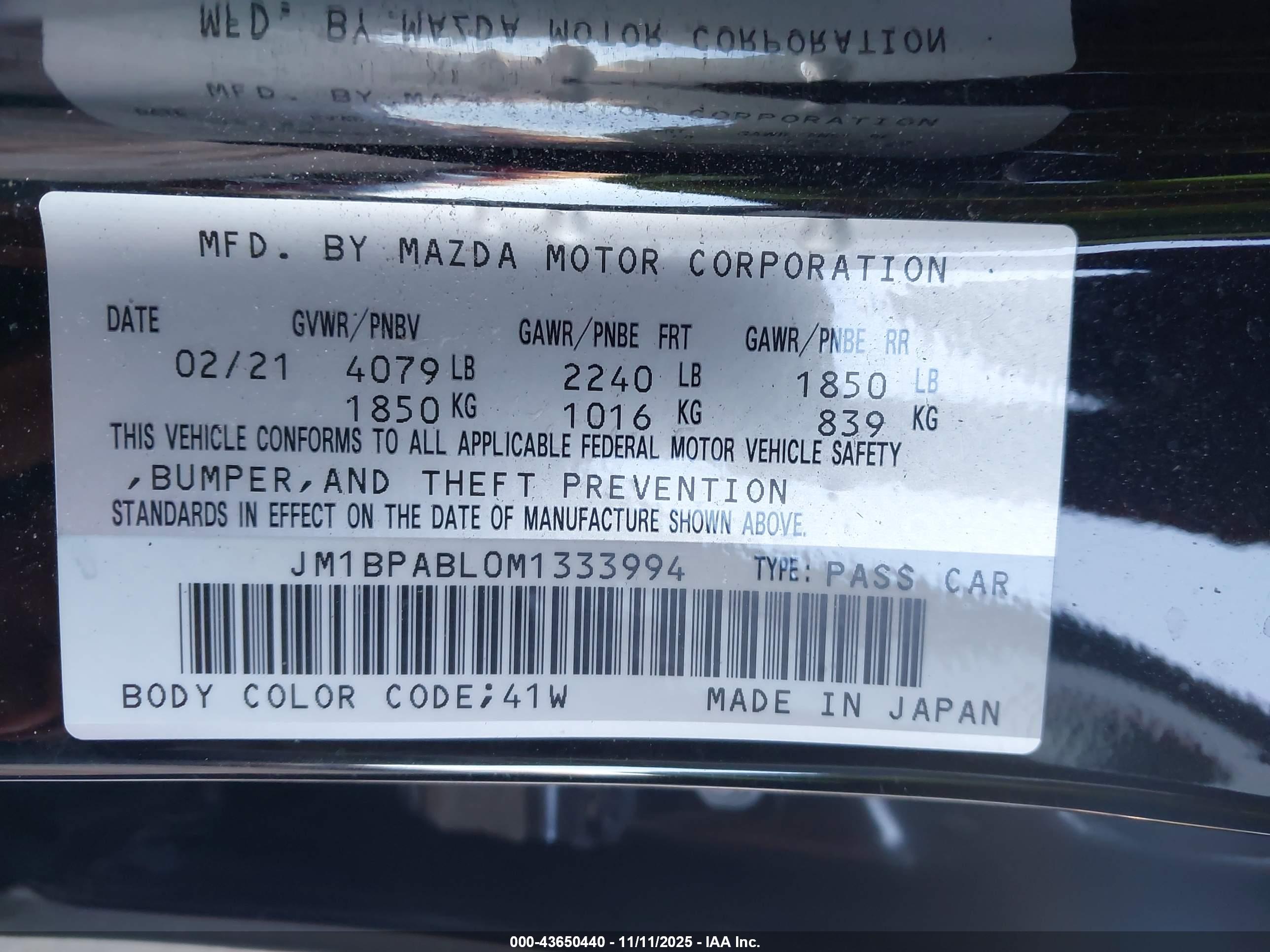 MAZDA MAZDA3 image 9