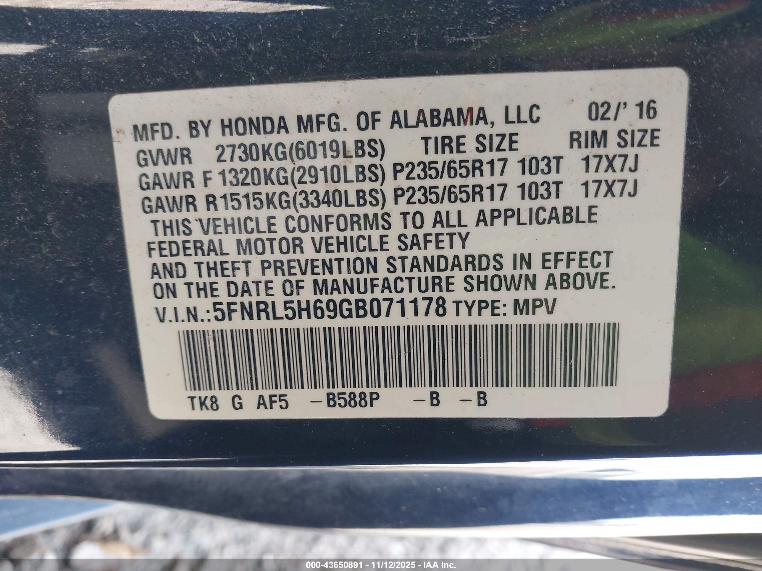 HONDA ODYSSEY image 9