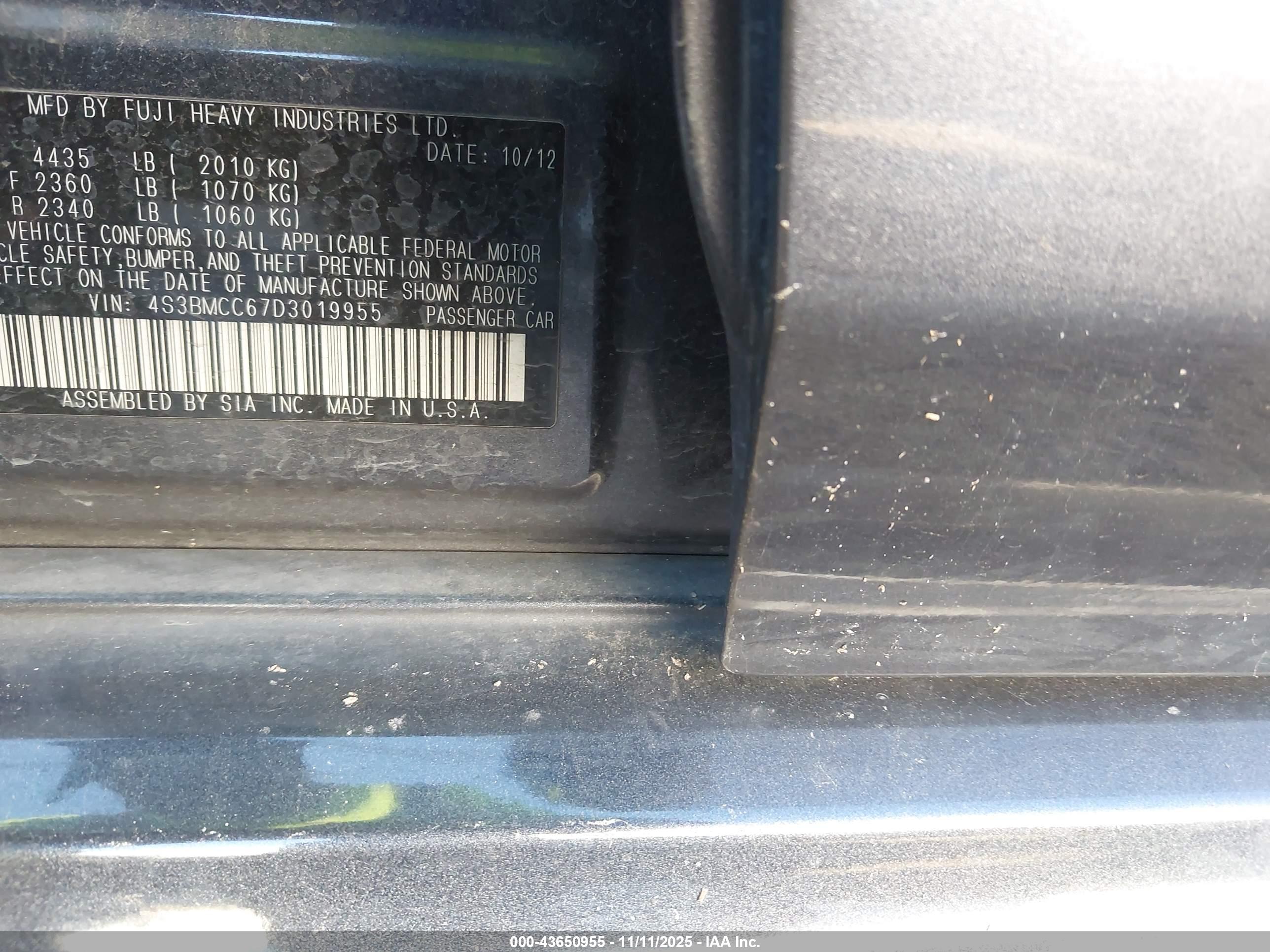SUBARU LEGACY image 9