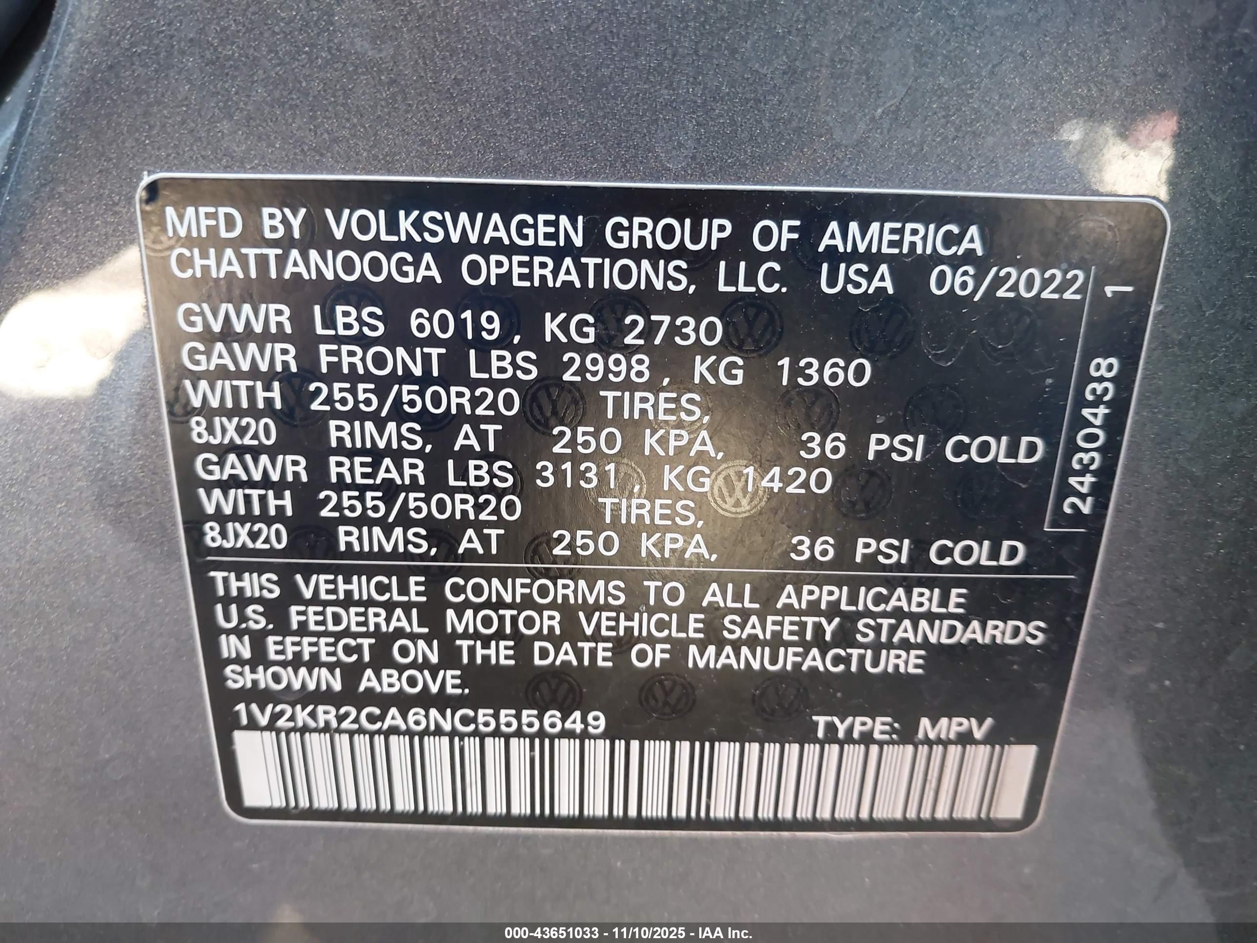 VOLKSWAGEN ATLAS image 9