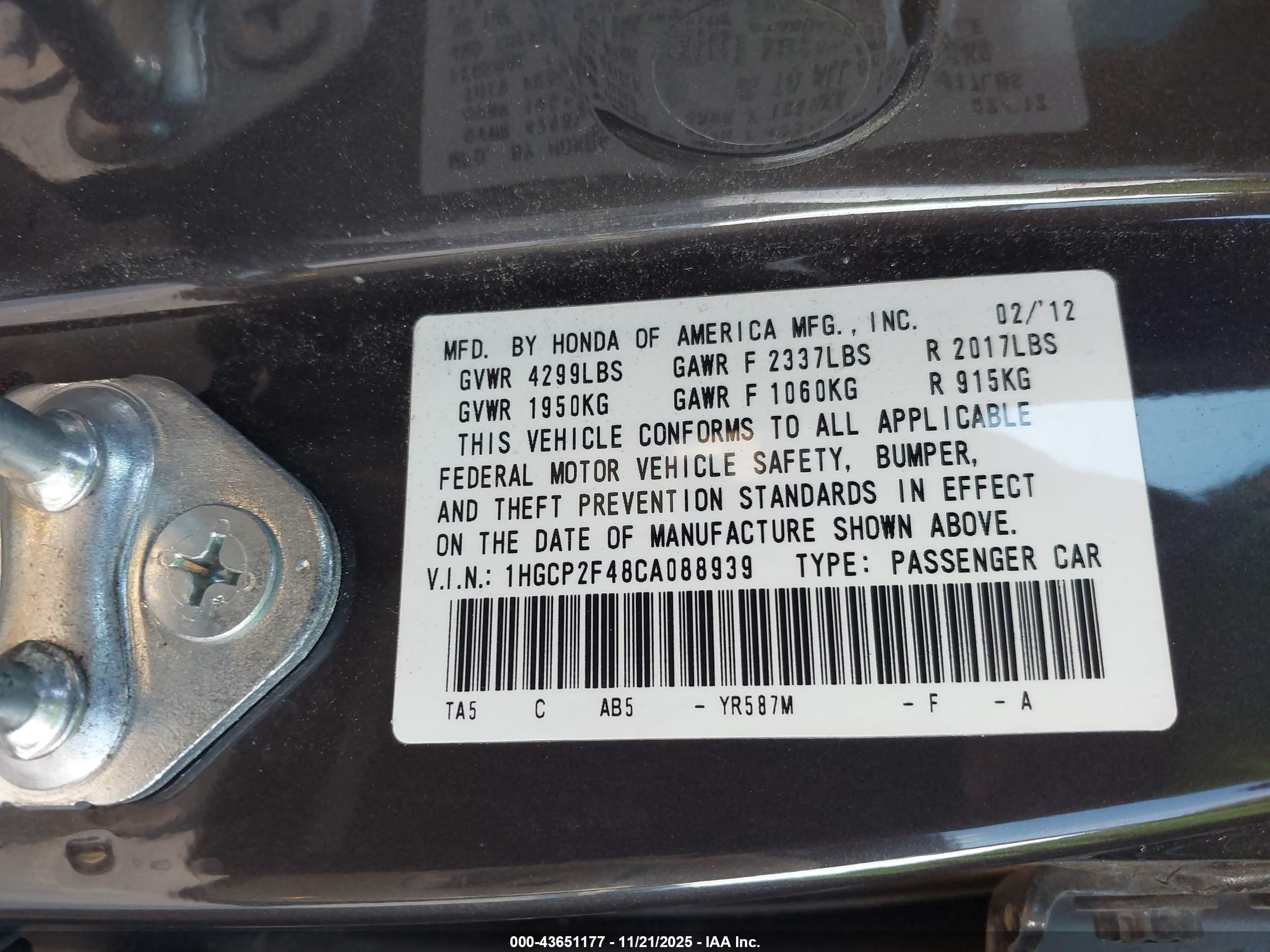 HONDA ACCORD image 9