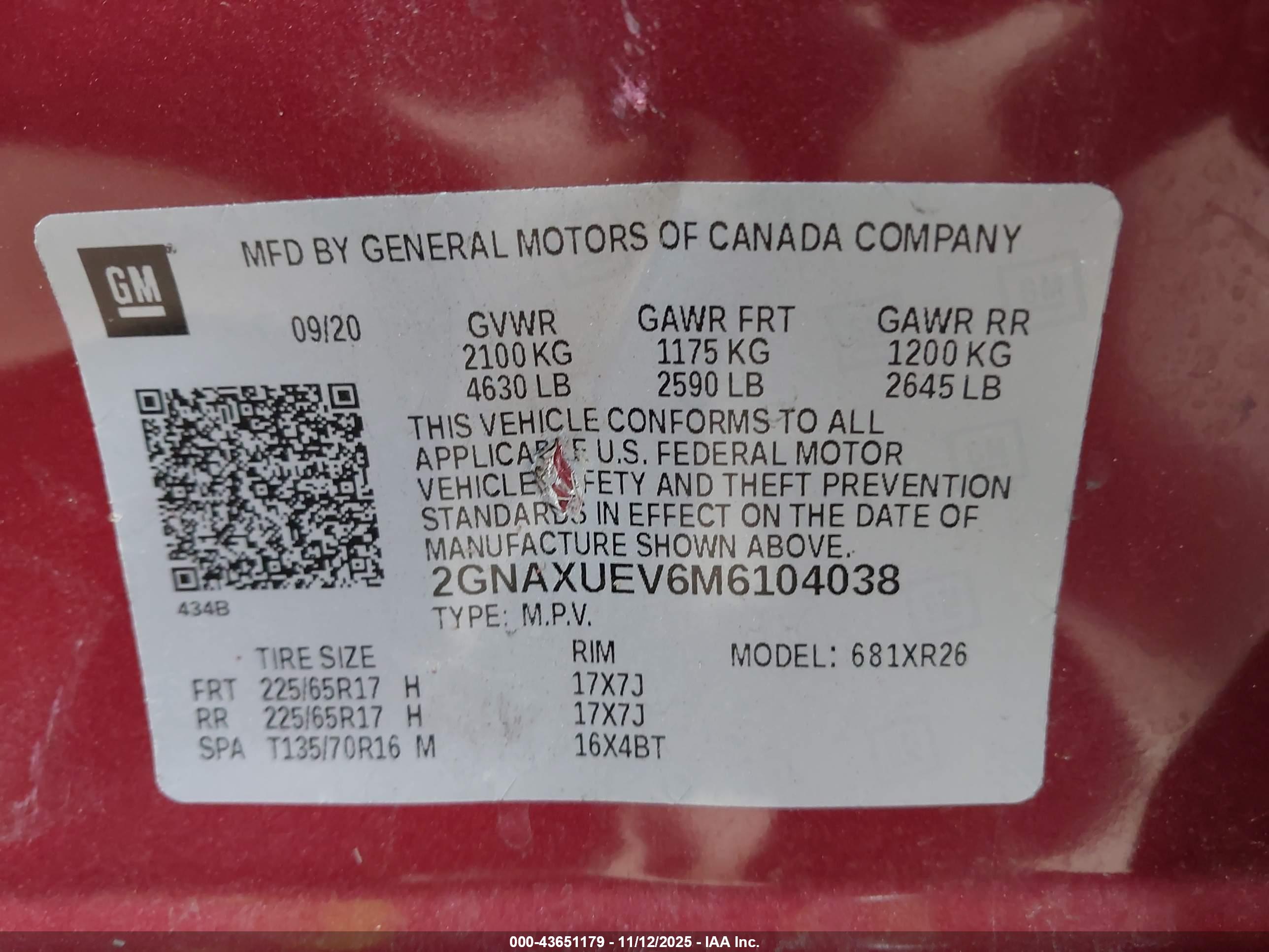 CHEVROLET EQUINOX image 9