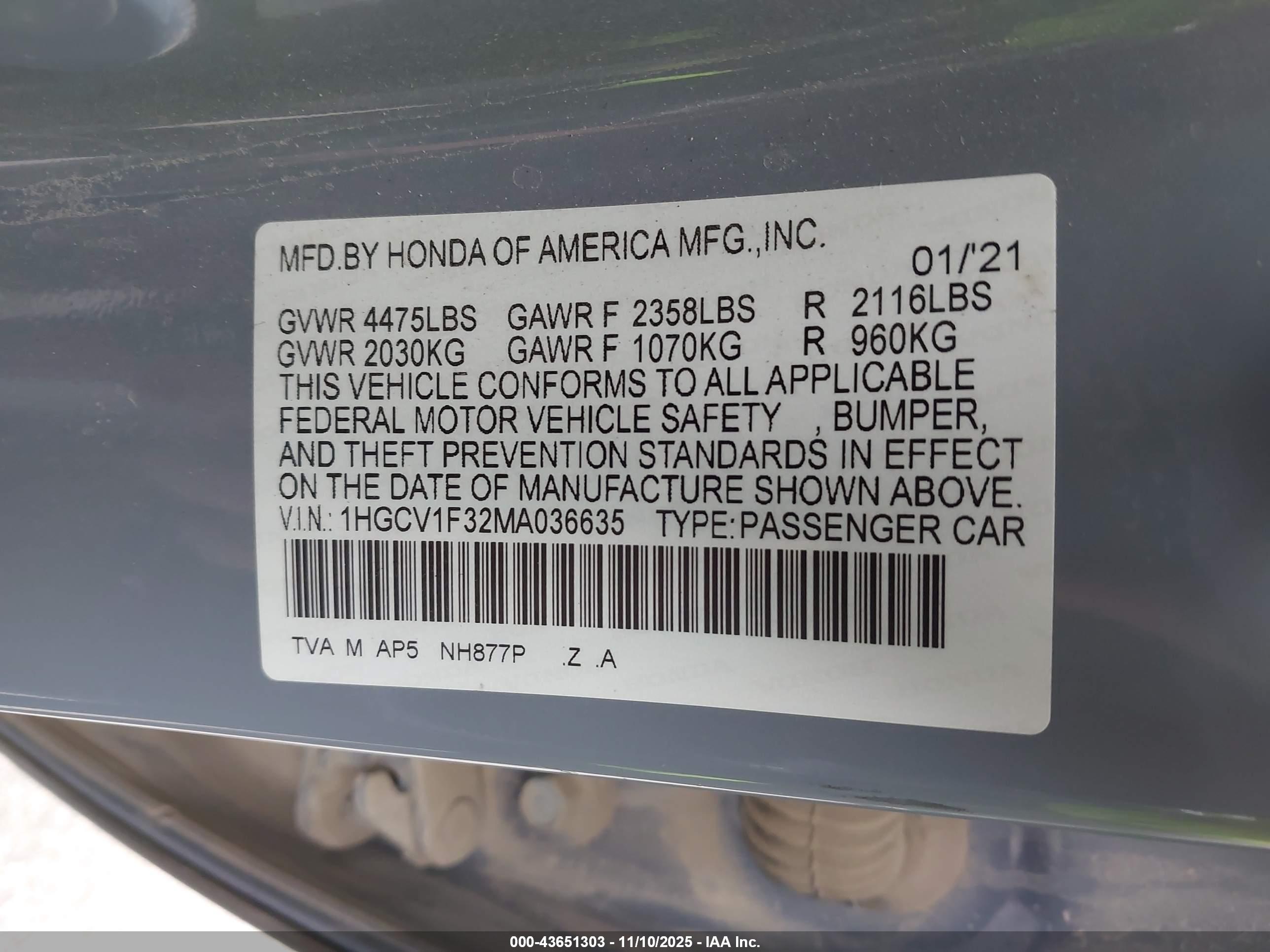 HONDA ACCORD image 9