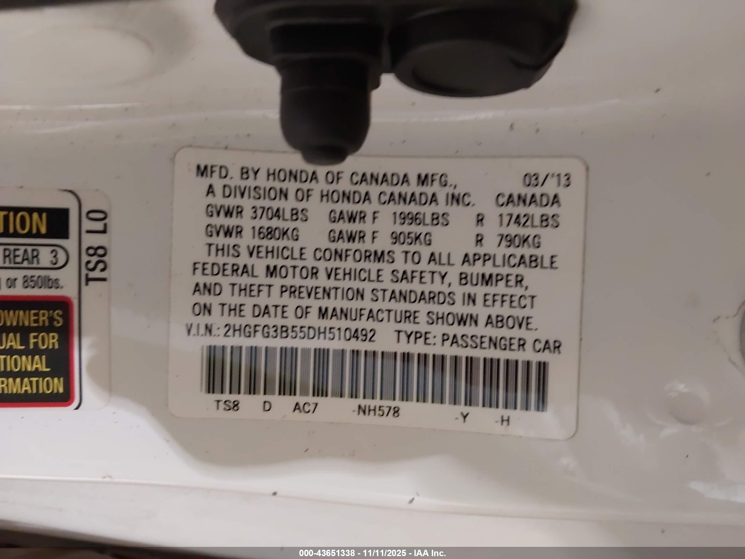 HONDA CIVIC image 9
