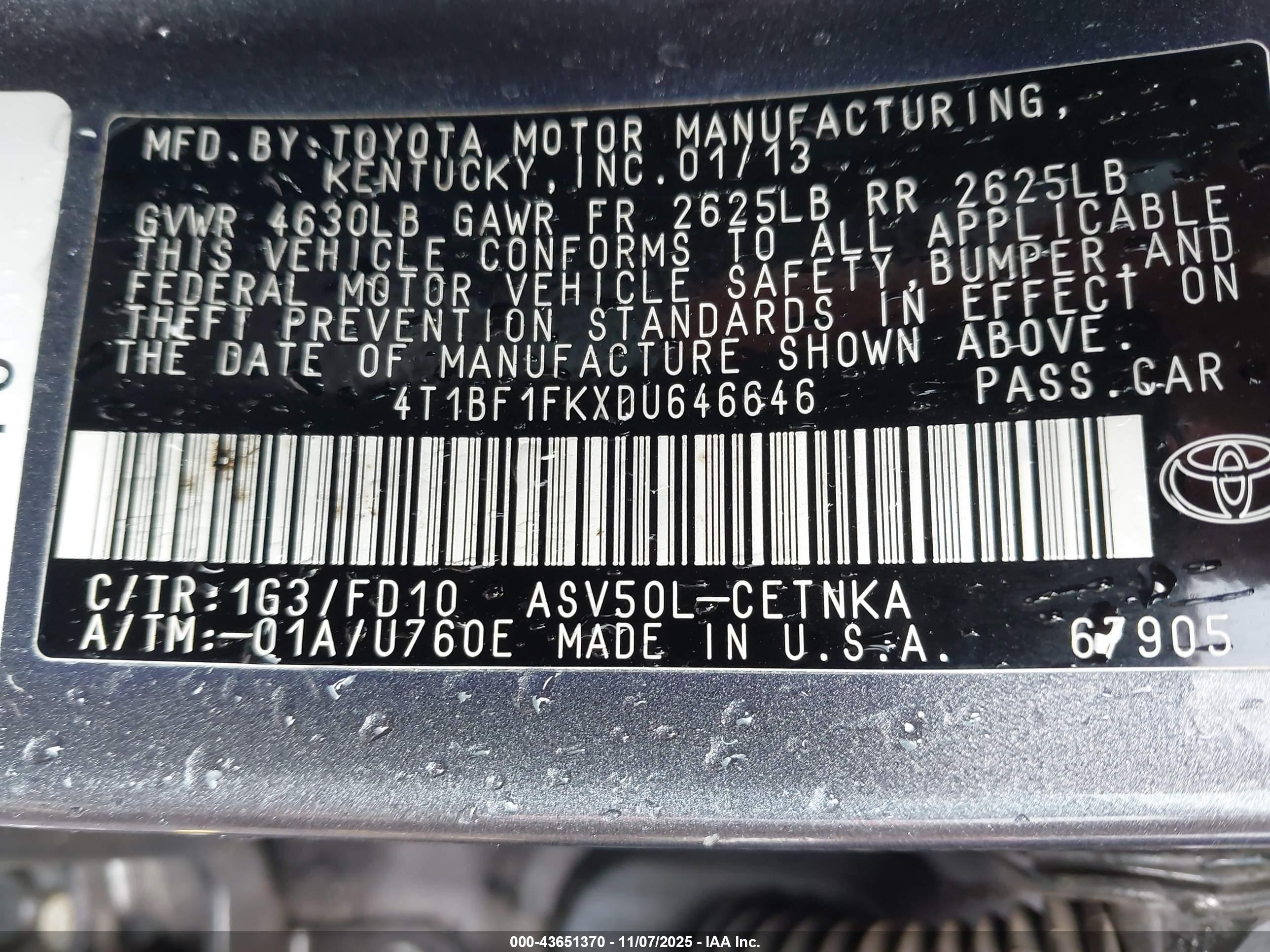 TOYOTA CAMRY image 9