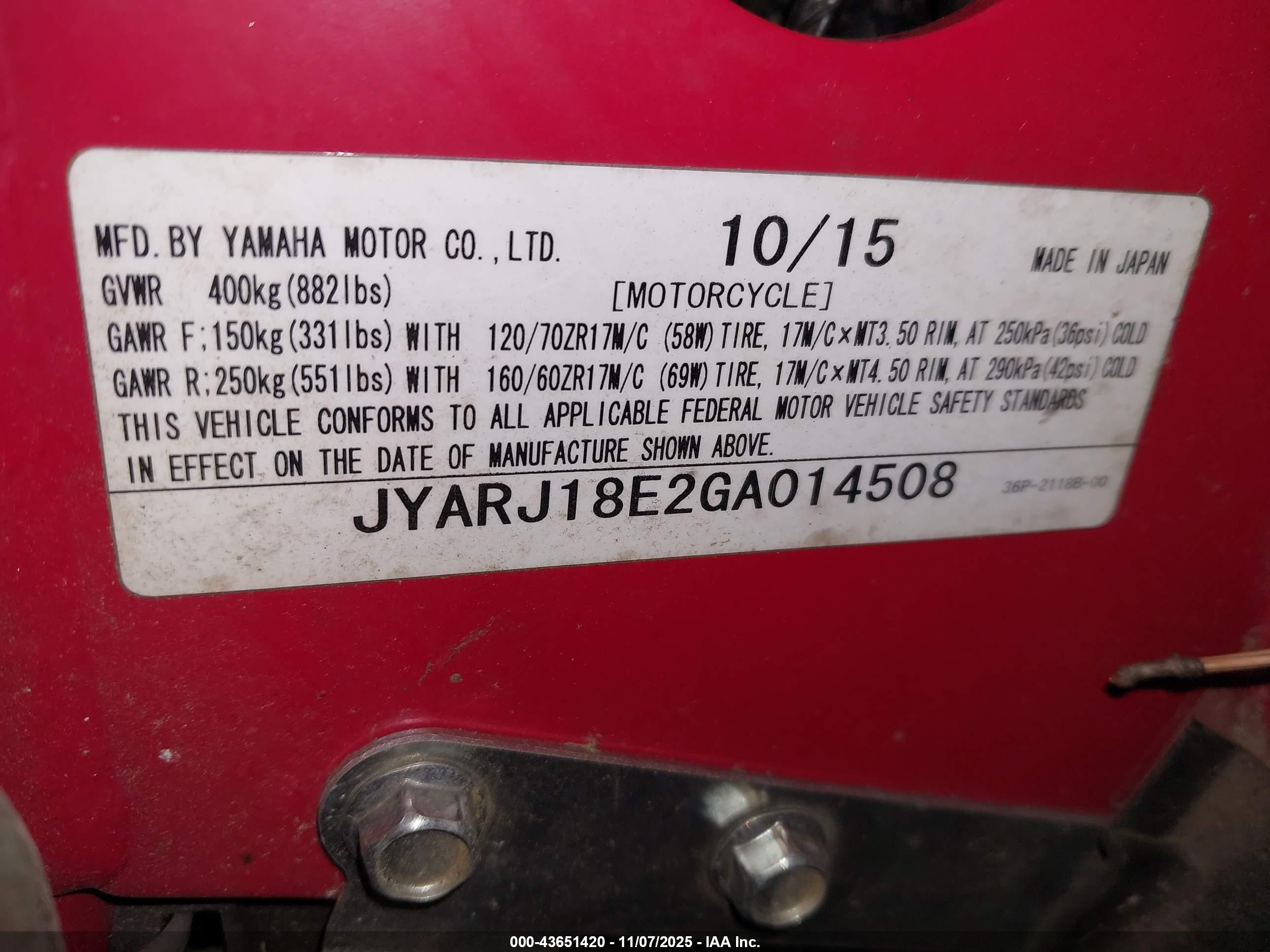 YAMAHA FZ6 image 10