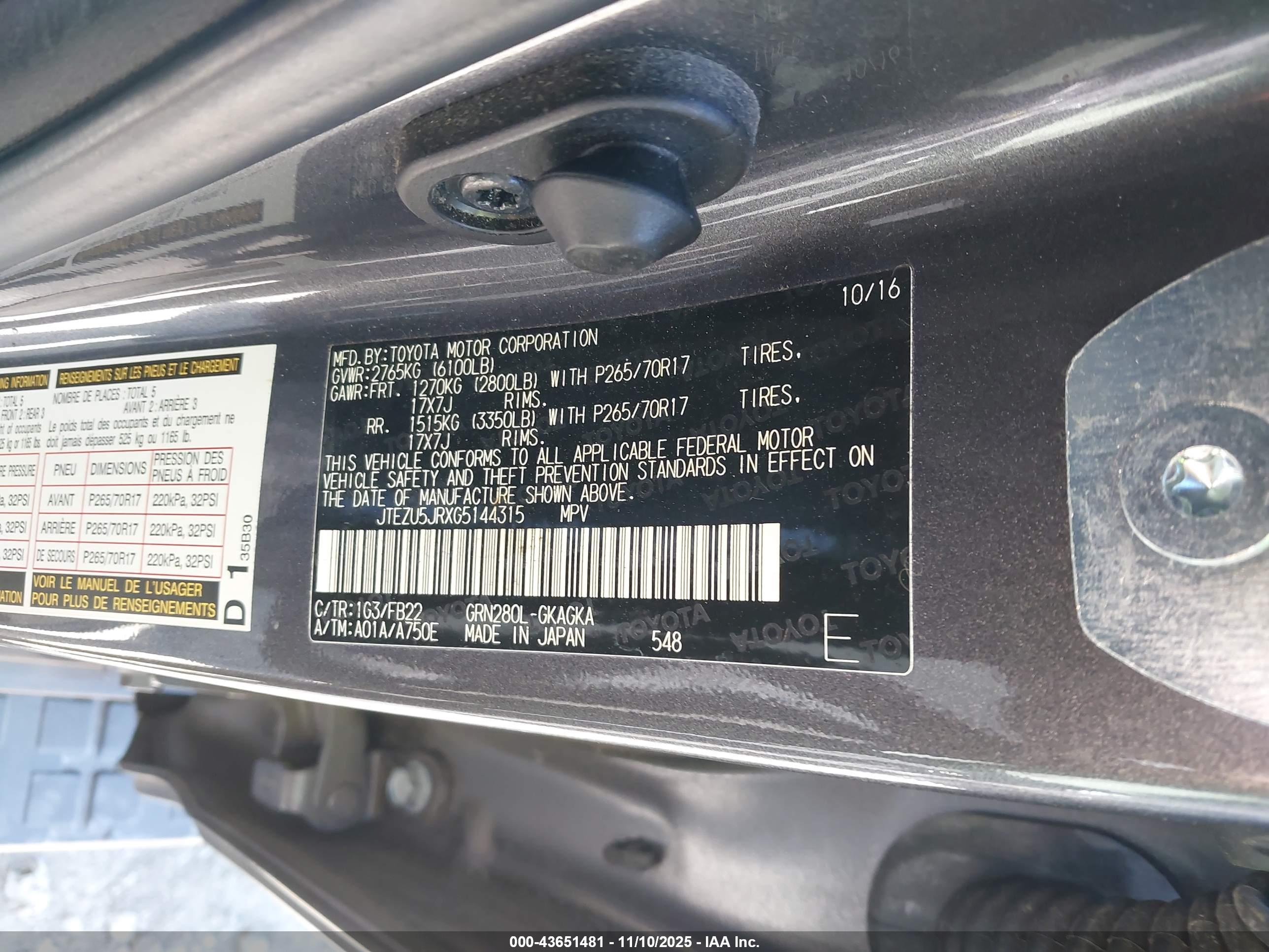 TOYOTA 4RUNNER image 9