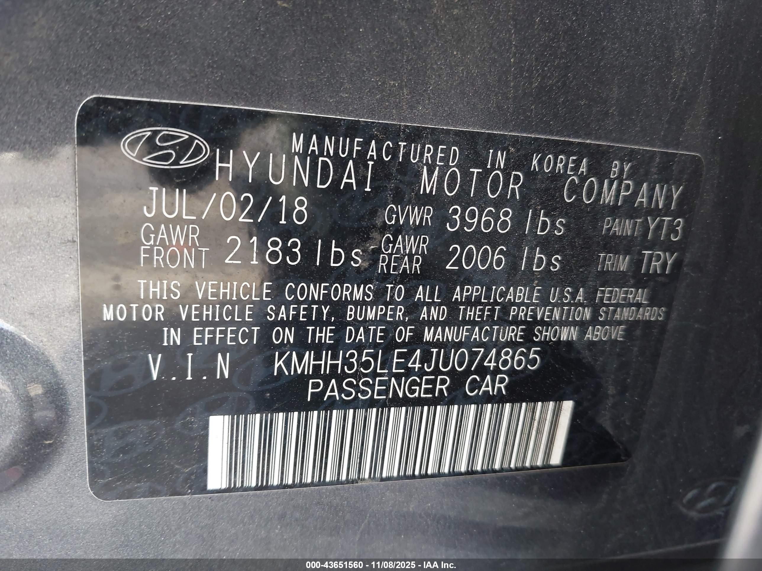 HYUNDAI ELANTRA image 9