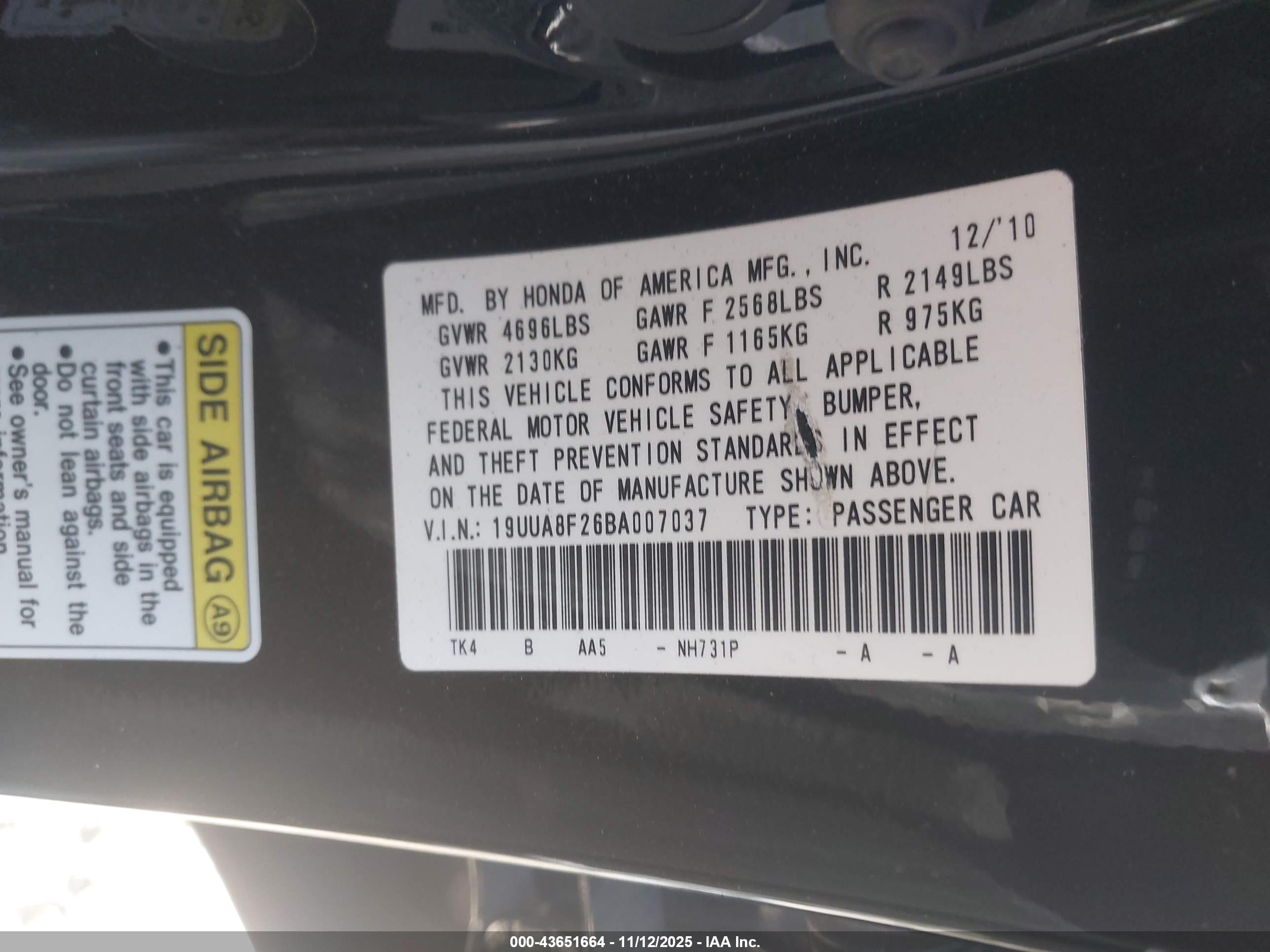 ACURA TL image 9