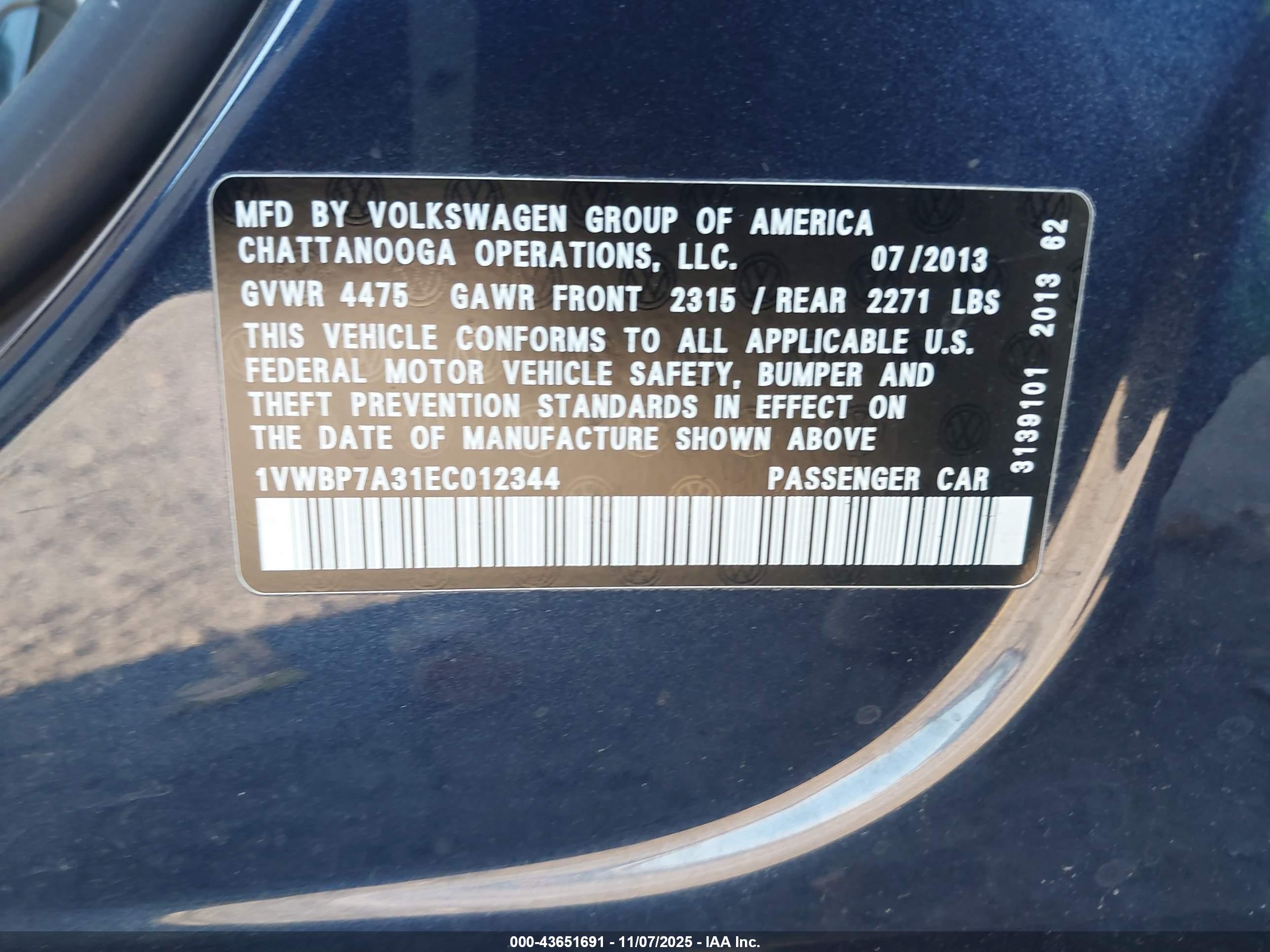 VOLKSWAGEN PASSAT image 9