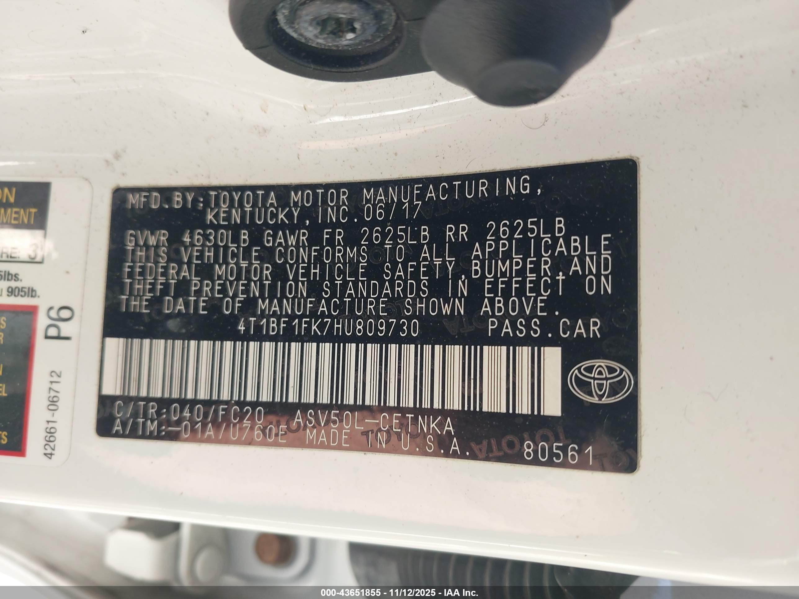 TOYOTA CAMRY image 9