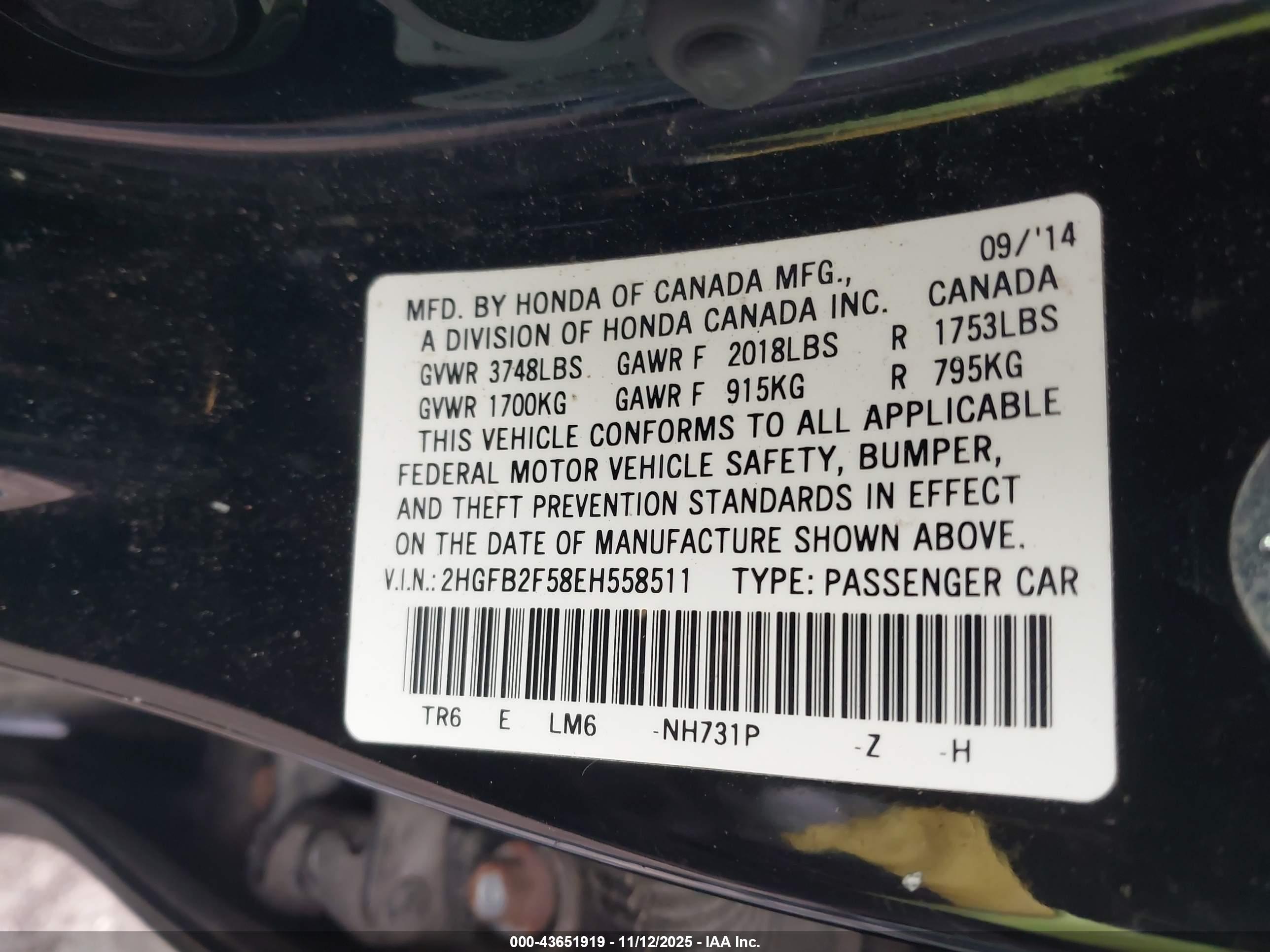 HONDA CIVIC image 9
